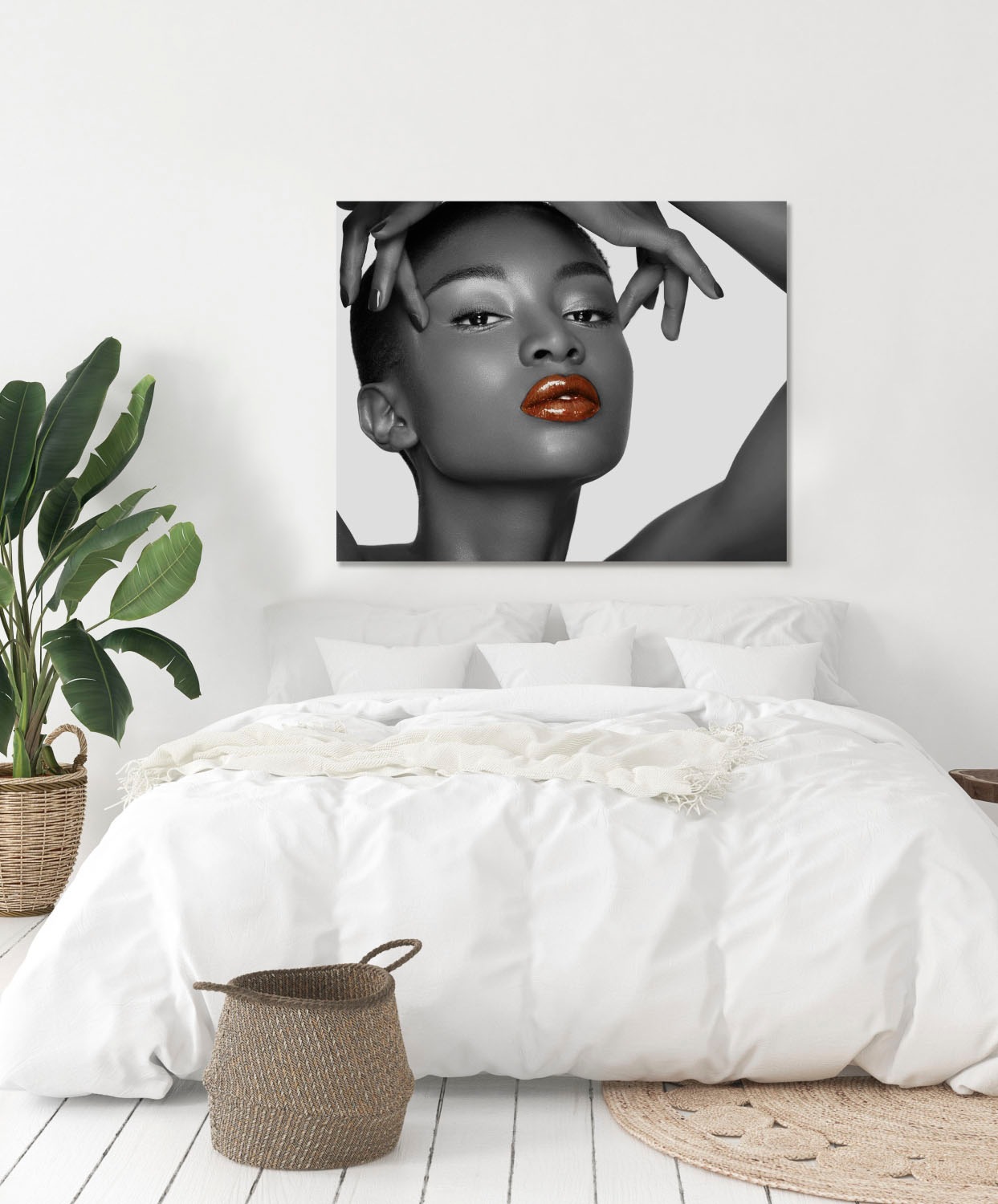 queence Acrylglasbild »Frau«, Frau-Kunst-Schwarz-Weiß-Bilder von Frauen, Fi günstig online kaufen