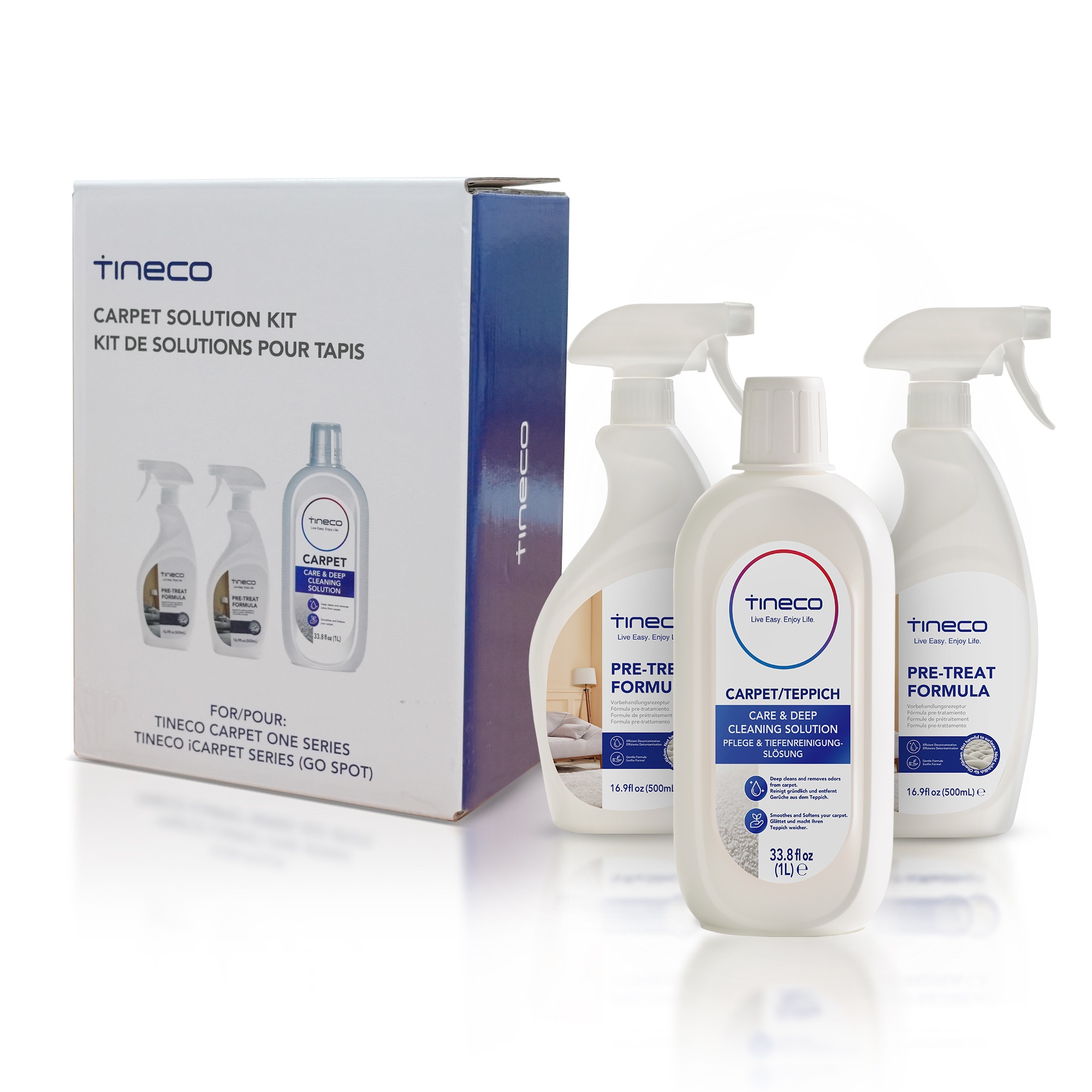 Tineco Teppichreiniger »Vorbehandlungslösung und«, (Set, 2x500ml Vorbehandl günstig online kaufen