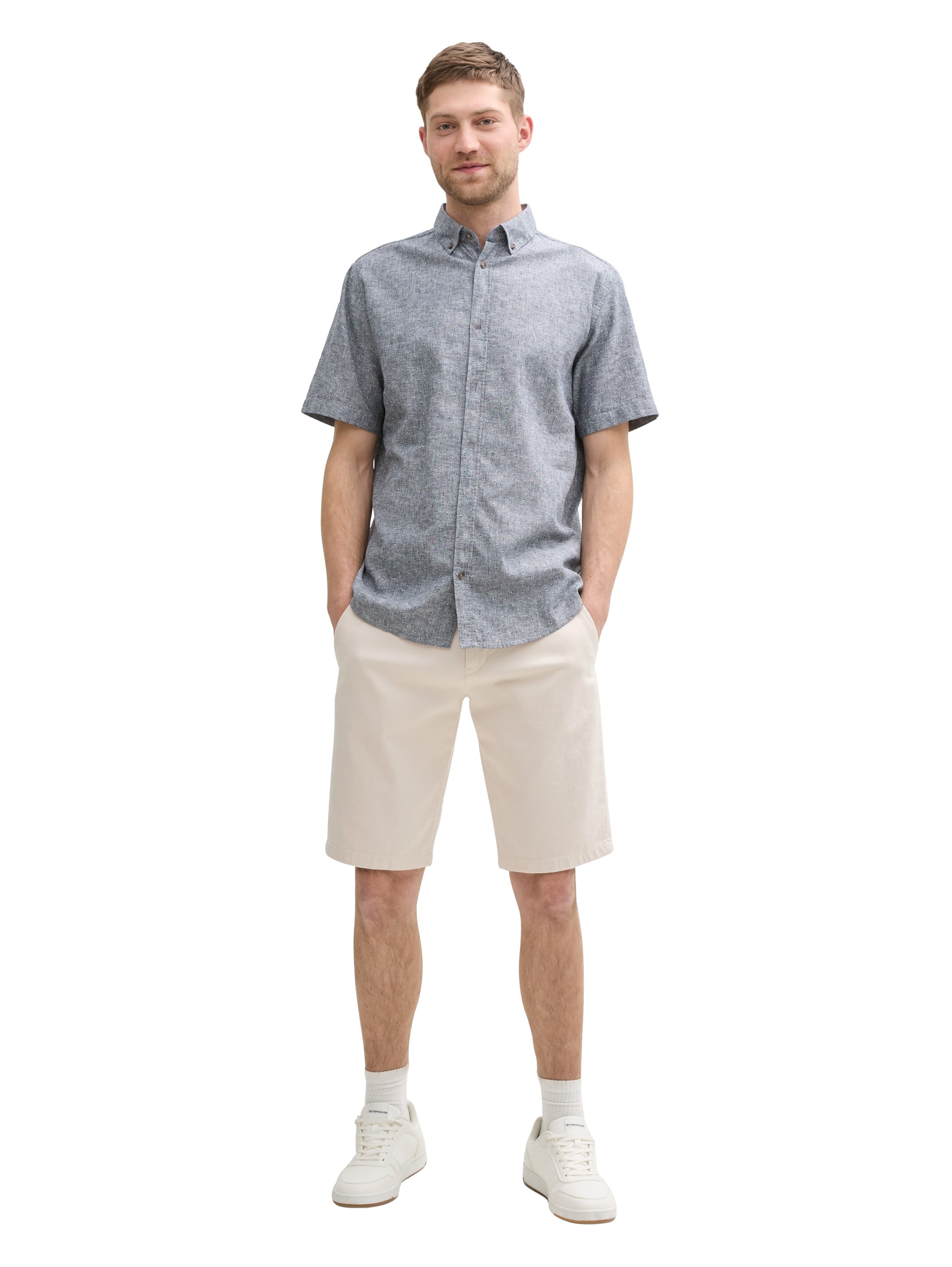 TOM TAILOR Chinoshorts, Sommerhose mit Gürtel