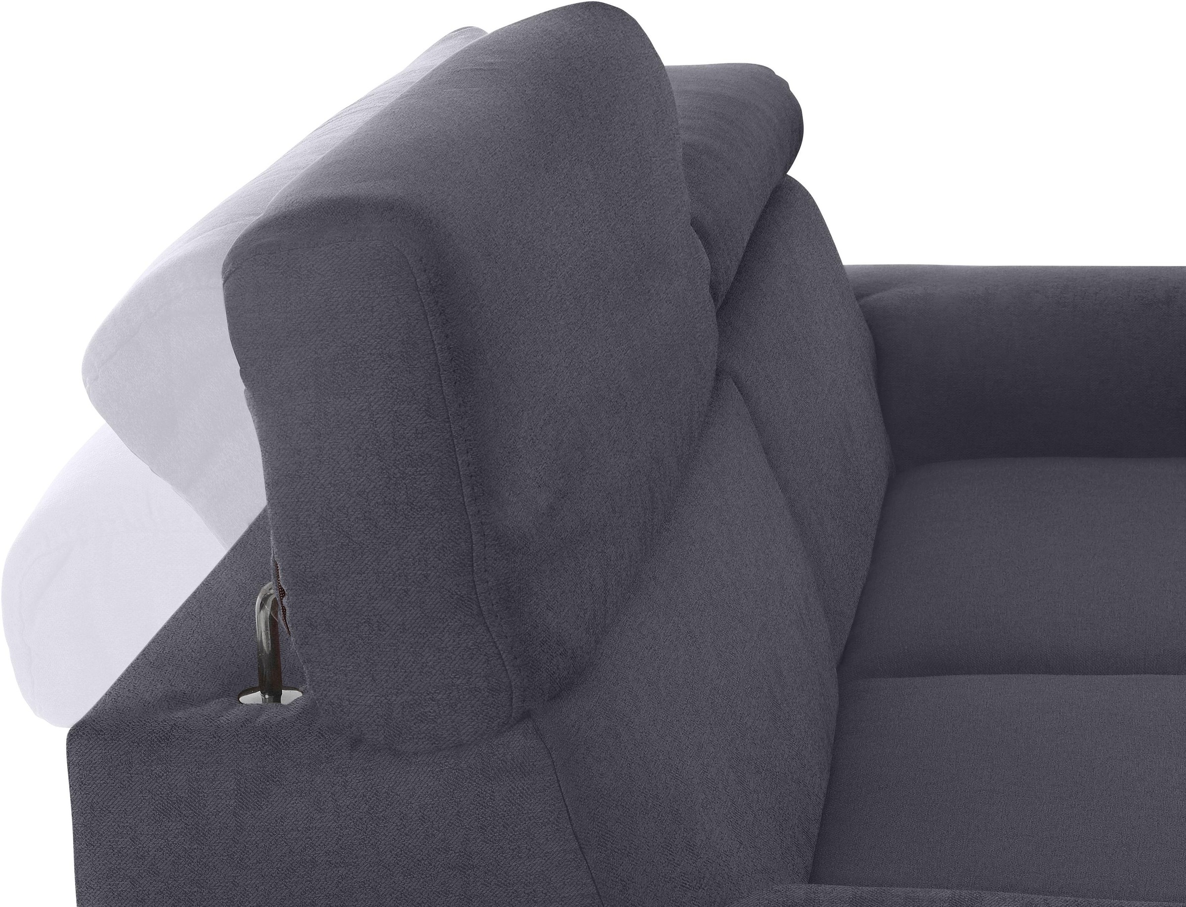 DOMO collection 2-Sitzer »Mira inklusive Kopfteilverstellung für mehr Wohlfühlkomfort«, elegant und modern, komfortabel, frei im Raum stellbar