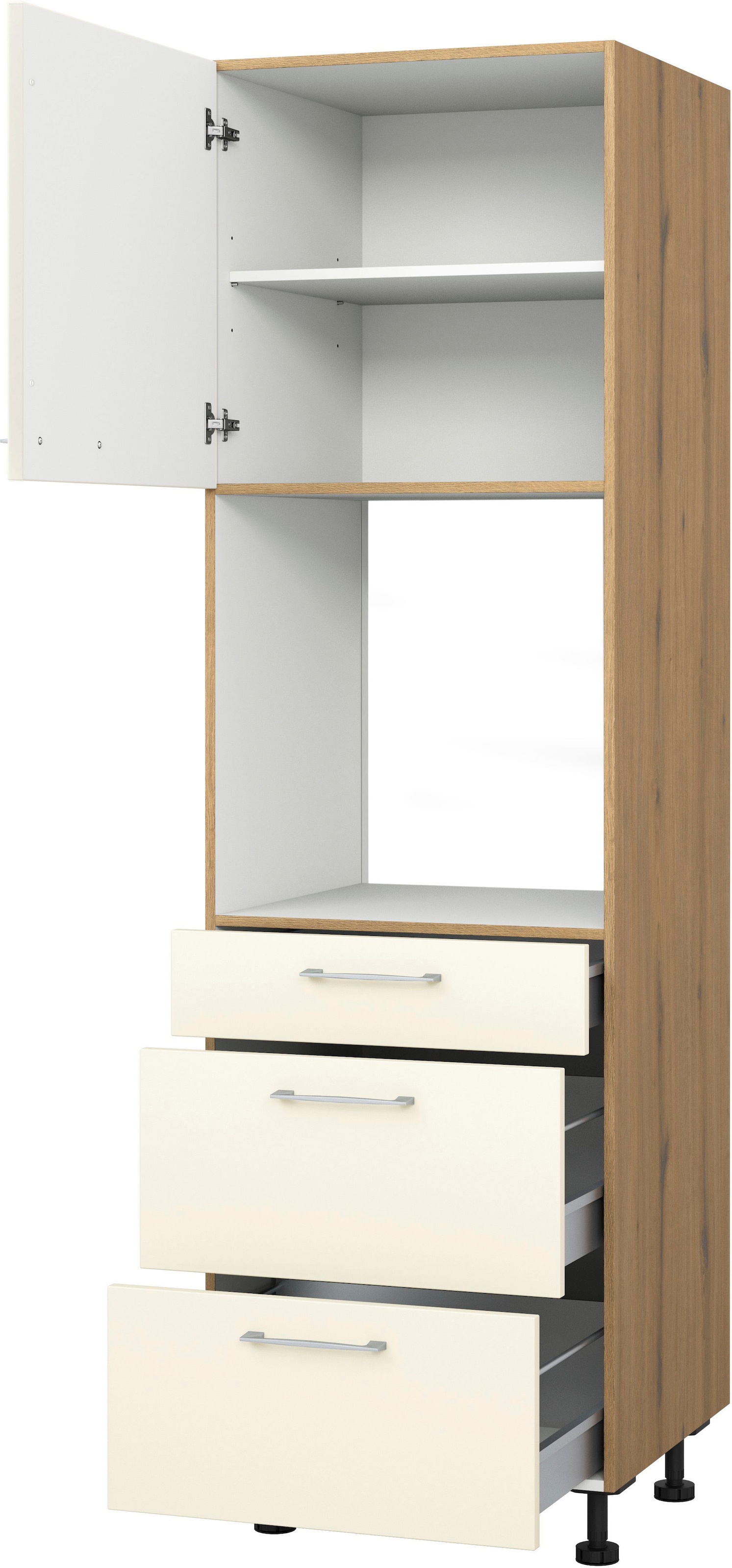 Express Küchen Backofenumbauschrank »Trea SB2AS-195-3«, mit zwei Türen und zwei  Einlegeböden, Höhe 195 cm online bestellen