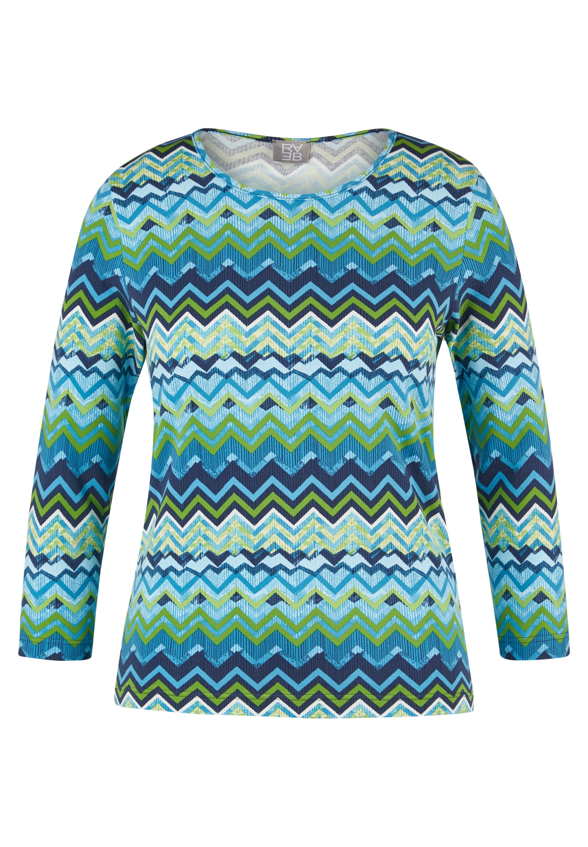 Rabe 3/4-Arm-Shirt mit grafischem Muster