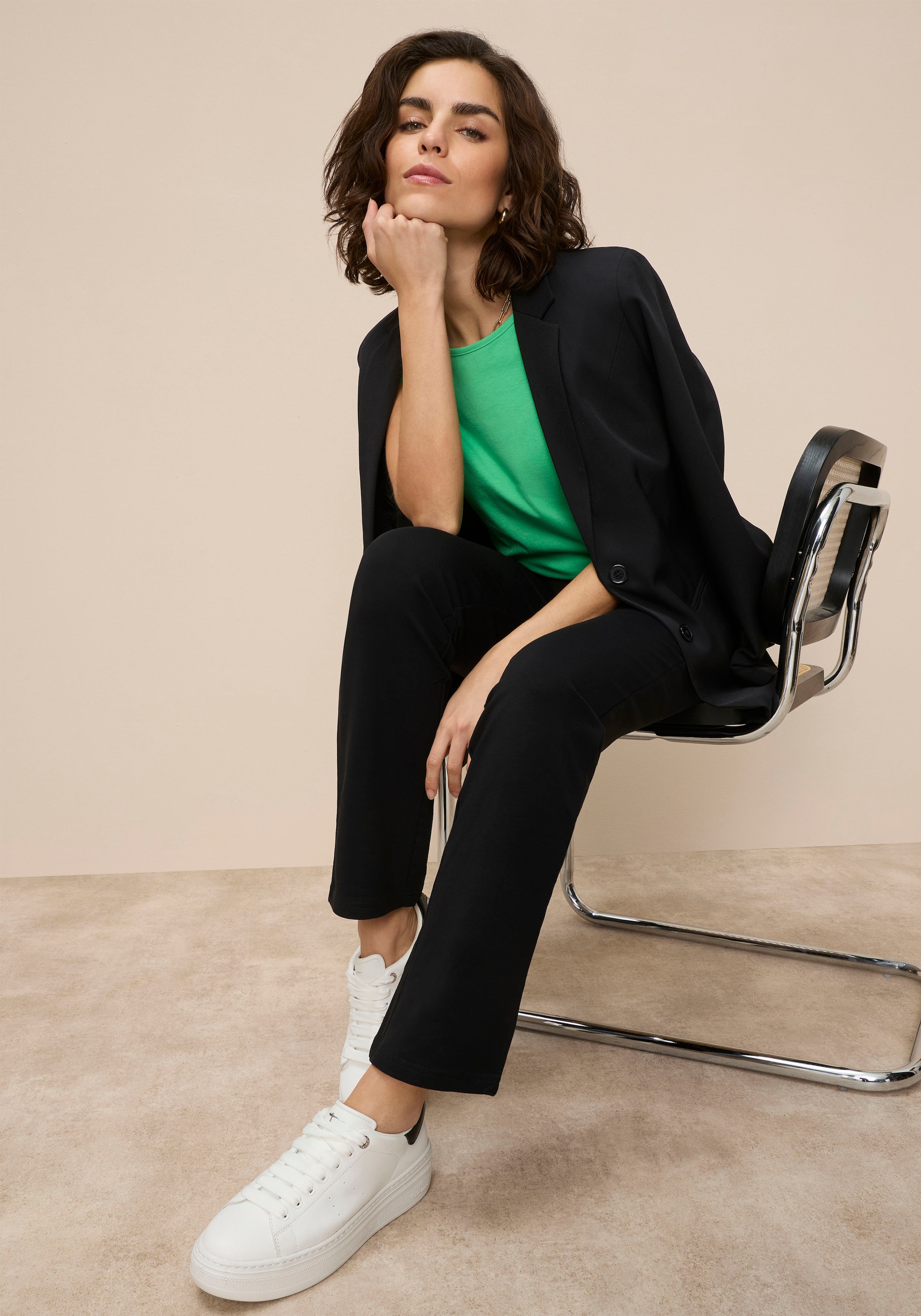 Boysen's T-Shirt 4er-Pack,  figurumspielende Passform, Rundhalsausschnitt