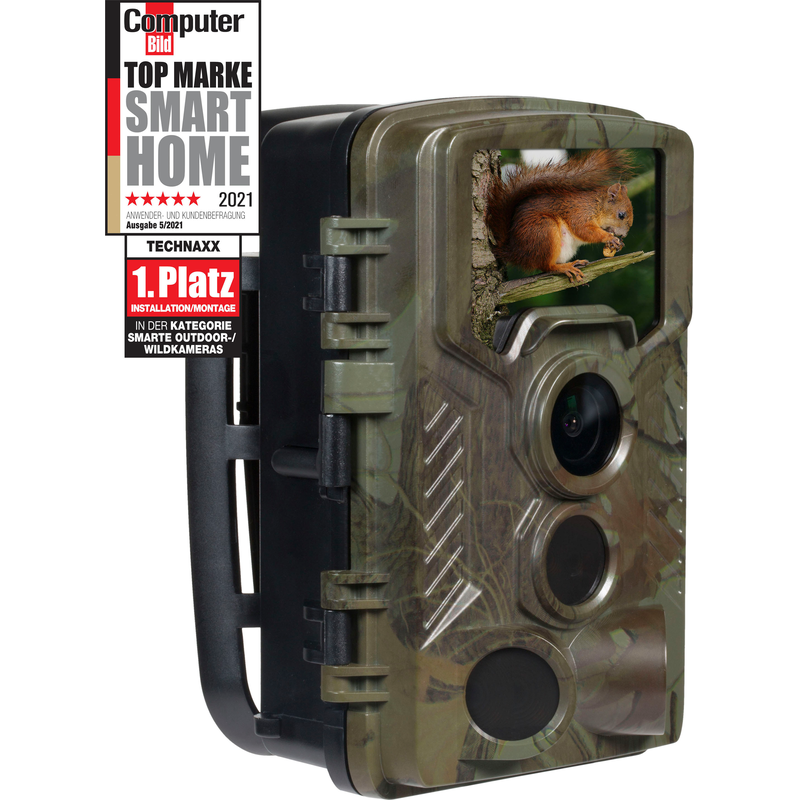 TECHNAXX Überwachungskamera »Nature Wild Cam 8MP TX-125« Innenbereich;Außenbereich 1 Stk. tlg. grün Integriertes Mikrofon & Lautsprecher