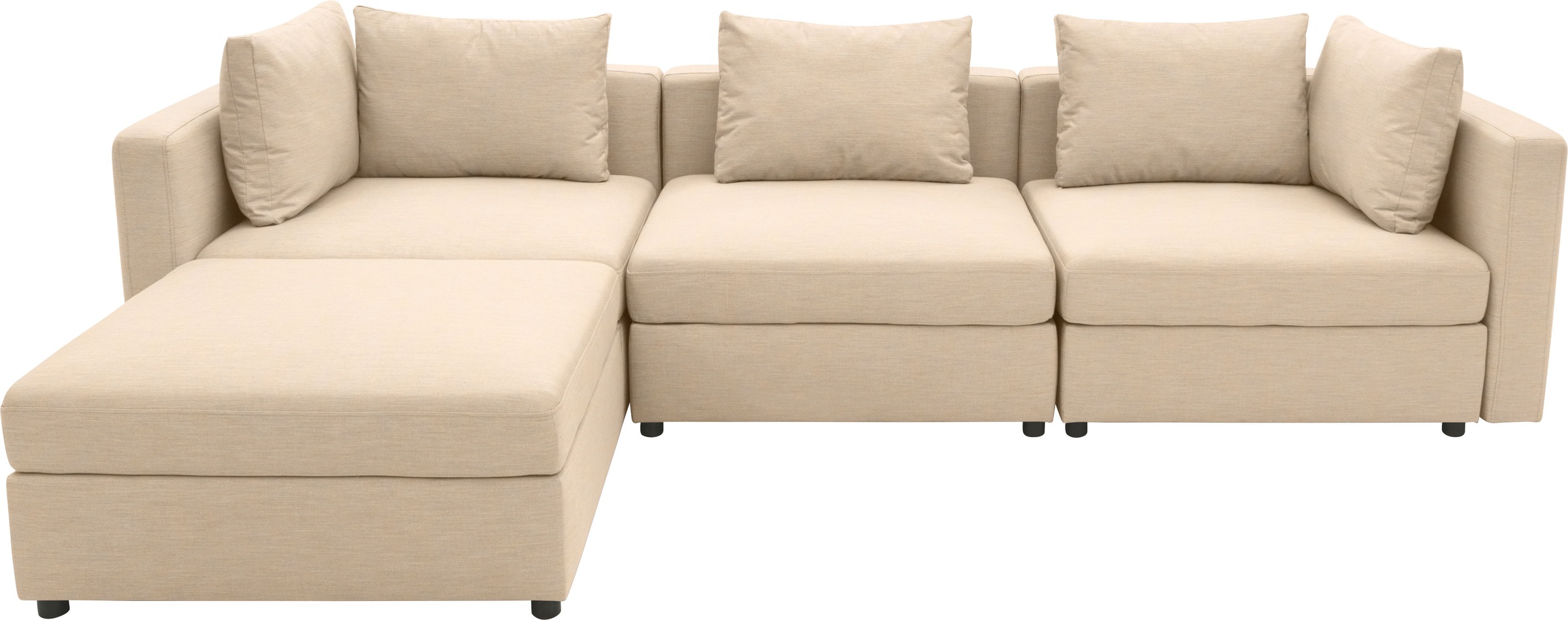 DOMO collection Ecksofa "Solskin, individuell erweiterbar/kombinierbar L-Fo günstig online kaufen