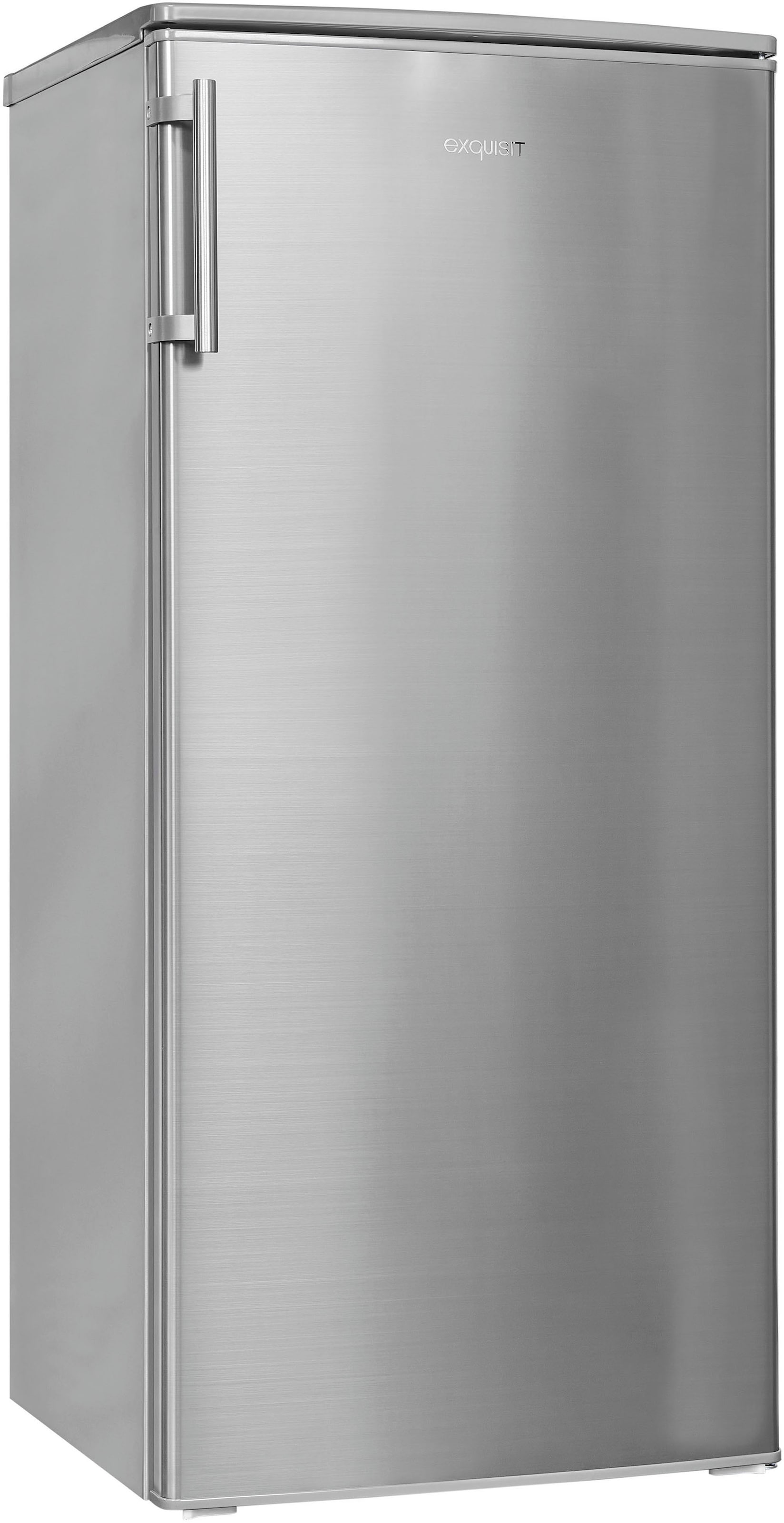 exquisit Kühlschrank »KS185-4-HE-040E inoxlook«, 190 L Volumen, Schnellgefrieren, 4 Sterne