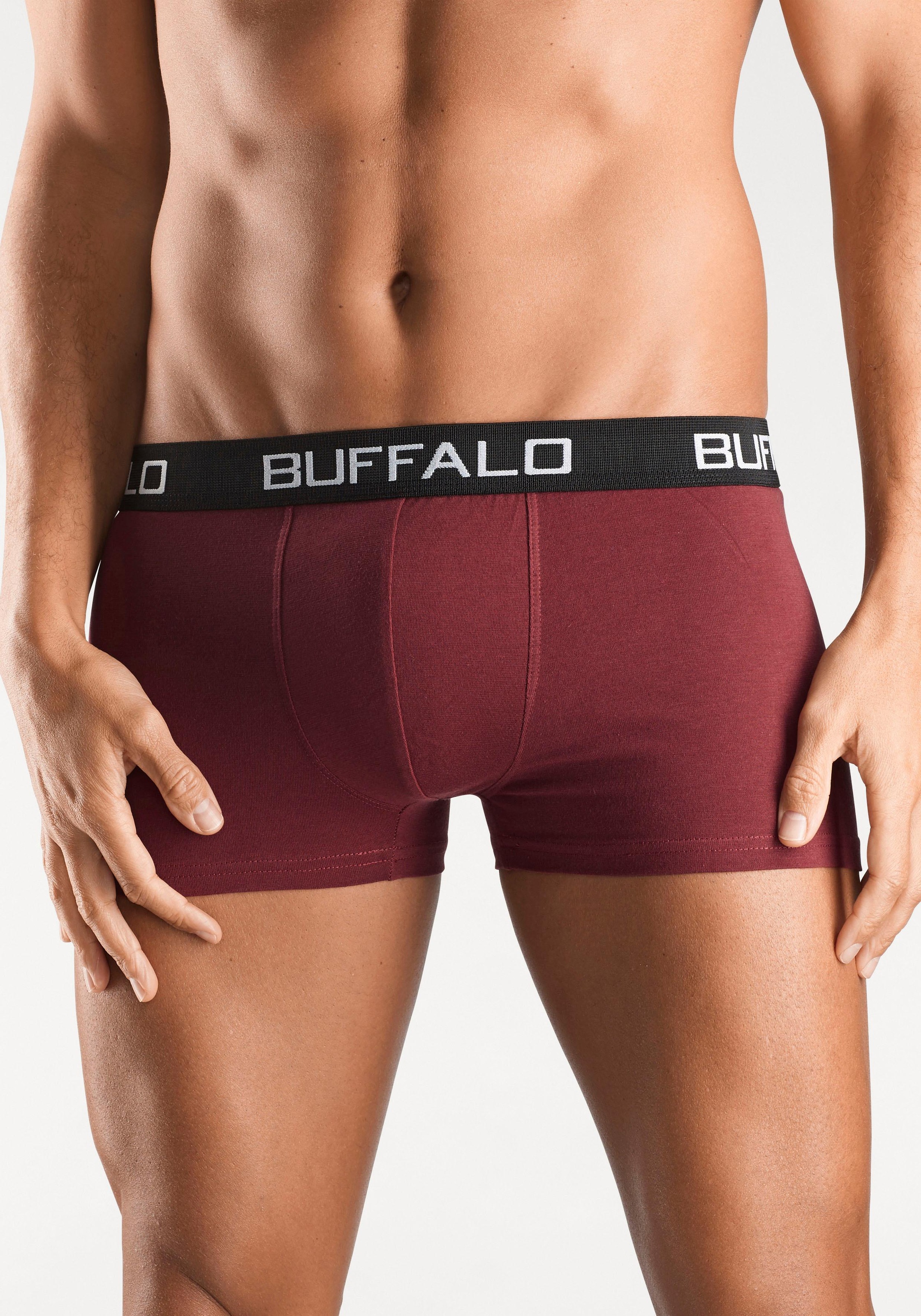 Buffalo Boxer »Boxershorts für Herren«, (Packung, 4 St.), aus Baumwoll-Mix