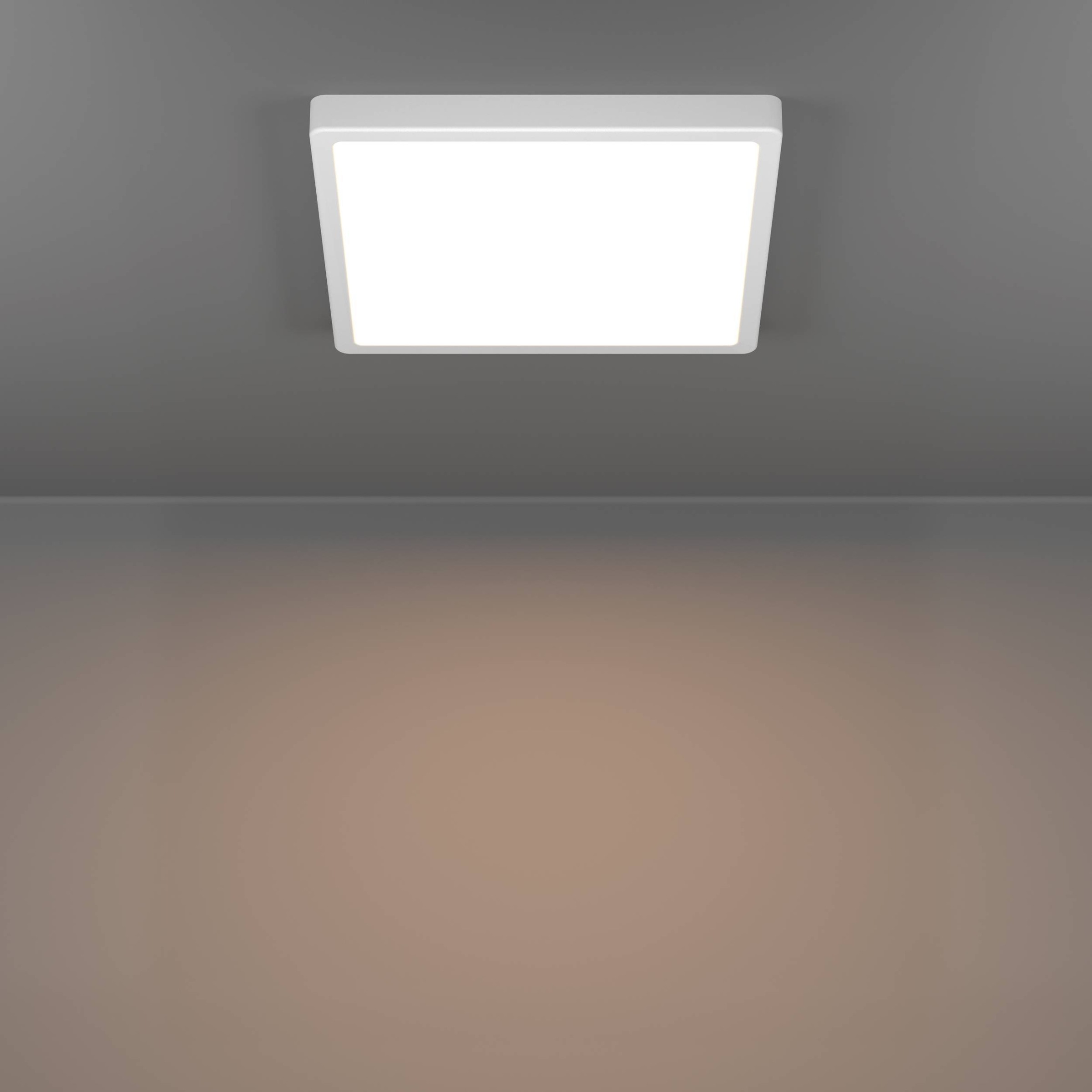 EGLO Aufbauleuchte »Fueva 6 Deckenleuchte, Aufbaulampe, Kunststoff, Deckenbeleuchtung« LED-Modul 1 Stk. Kaltweiß | Neutralweiß | Warmweiß Aufbauleuchte - L29 x B29 x H2,5 cm - weiß - 13W inkl.