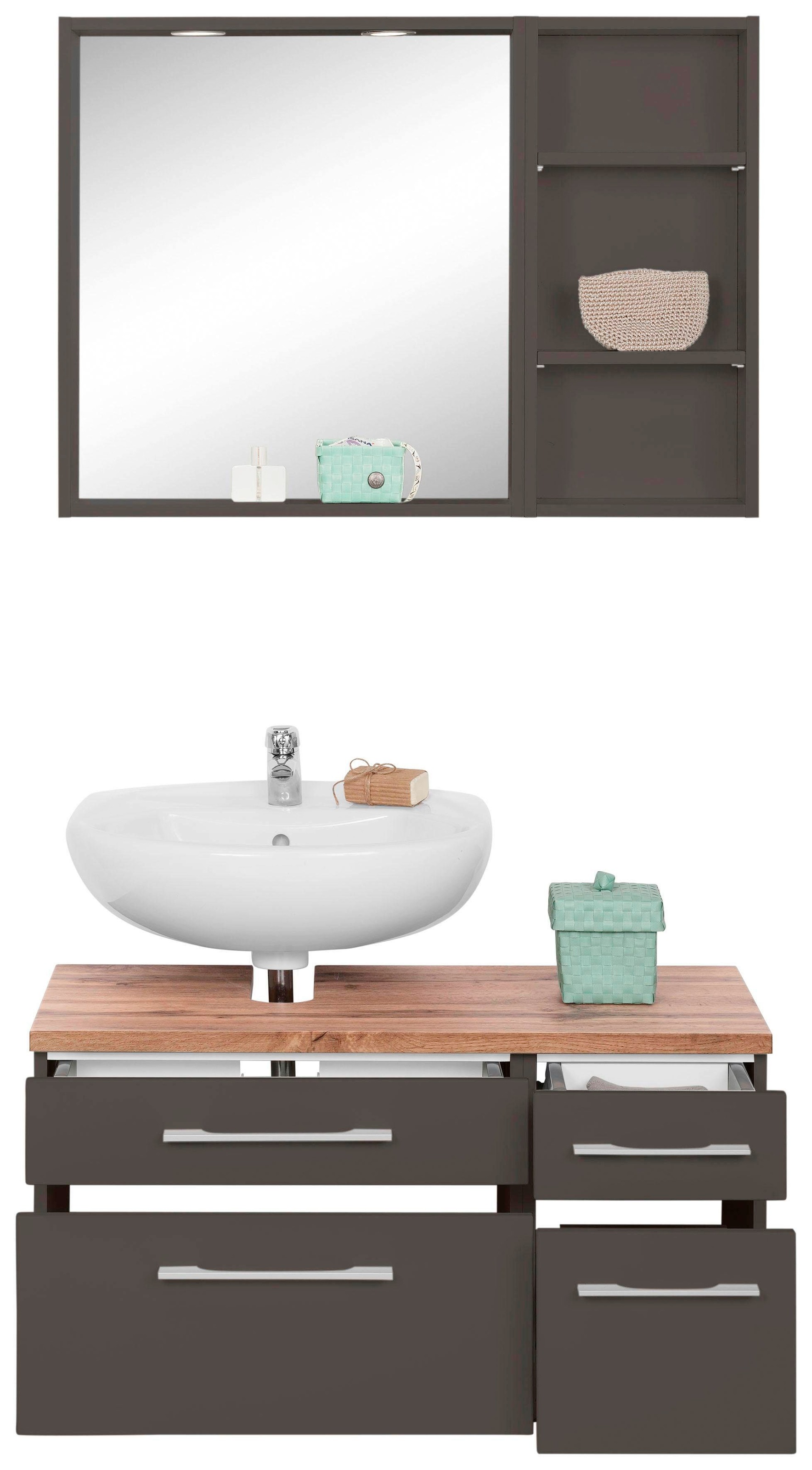 welltime Badmöbel-Set »Davos« 3 Stk. tlg. günstig online kaufen