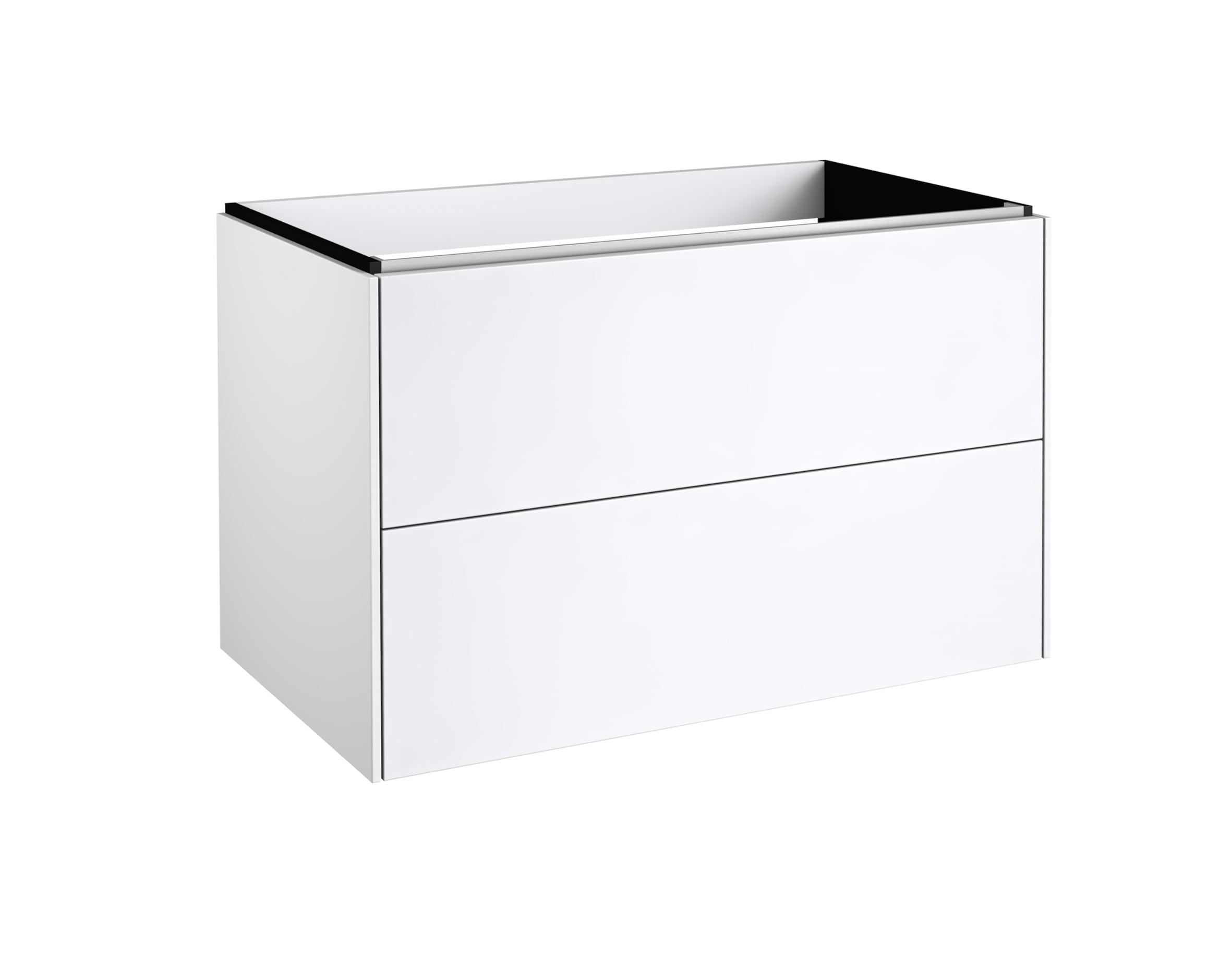 welltime Waschtisch »D-Line«, Badmöbel mit Keramik Waschbecken, Soft-Close-Funktion, Breite 81 cm