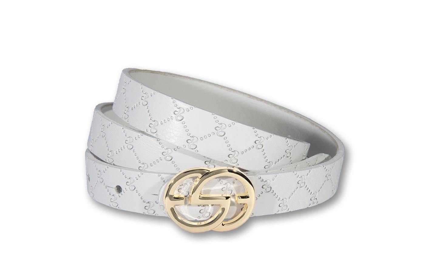Silbergift Koppelgürtel »Koppelgürtel mit prägnanter goldener Doppel-G-Schließe«