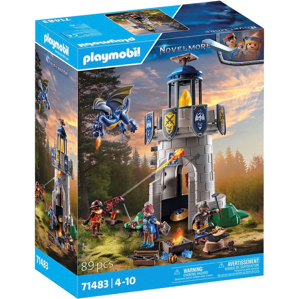 Playmobil® Konstruktions-Spielset »Ritterturm mit Schmied und Drache (71483), Novelmore«, (89 St.)