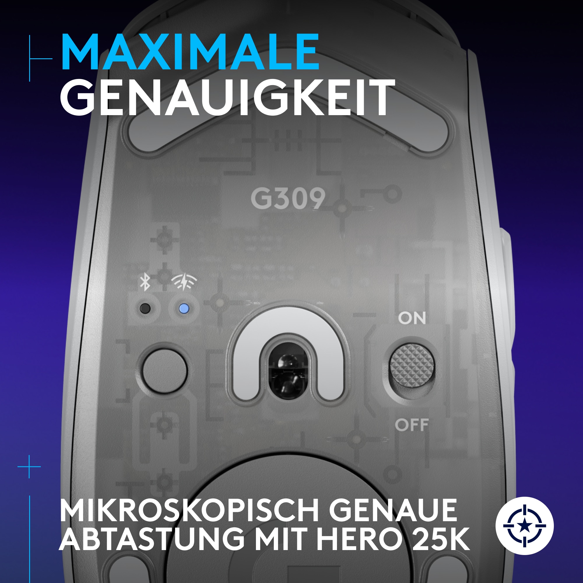 Logitech Gaming-Maus »G309 LIGHTSPEED - WHITE -EER2«, Bluetooth