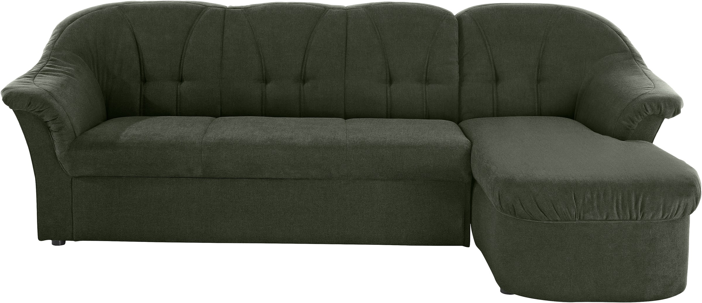 DOMO collection Ecksofa »Pegnitz, elegante Rückensteppung, komfortabel, L-F günstig online kaufen