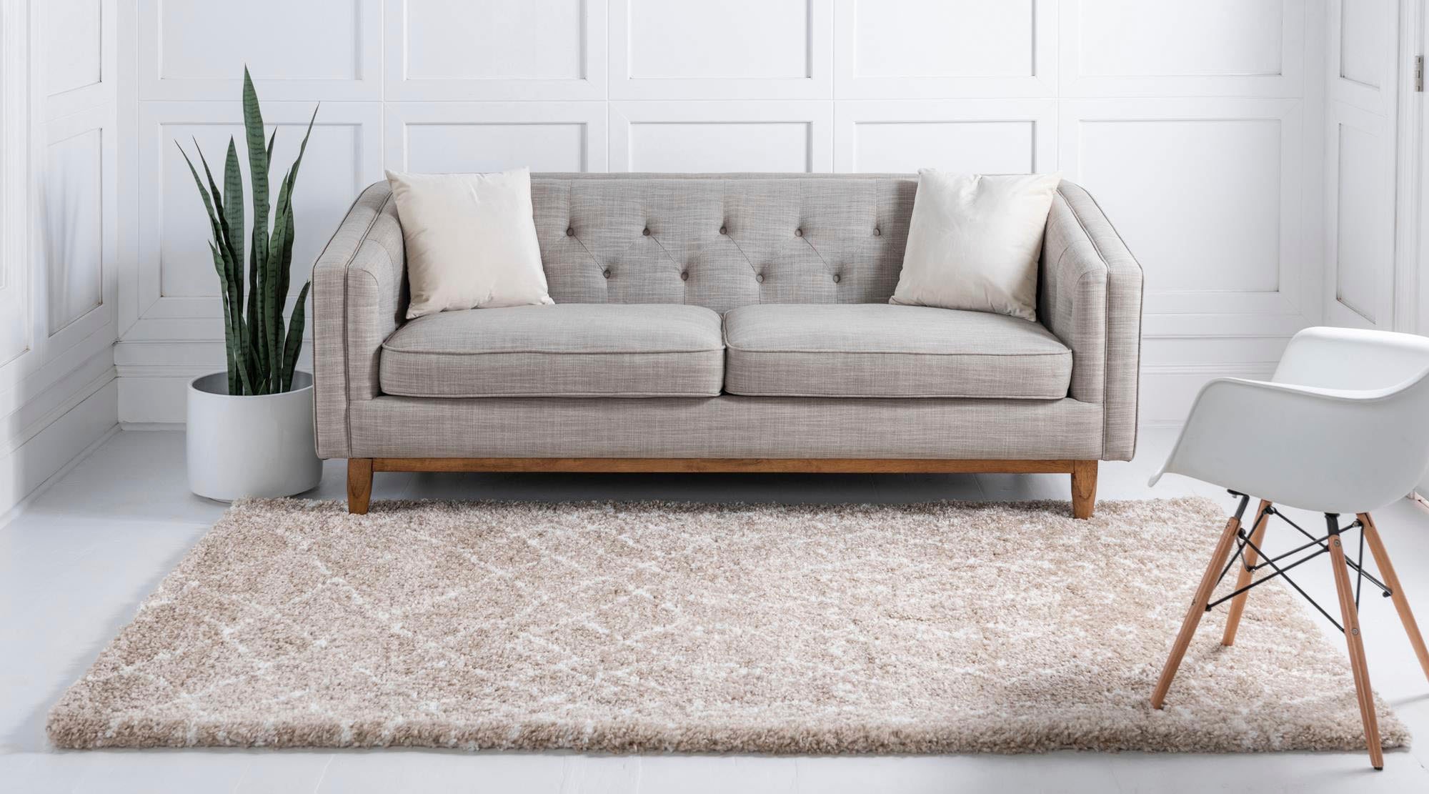 Myflair Möbel & Accessoires Hochflor-Teppich »Temara Shag Lagerräumung«, rechteckig, 51 mm Höhe, gewebt, Scandi Design, ideal im Wohnzimmer & Schlafzimmer