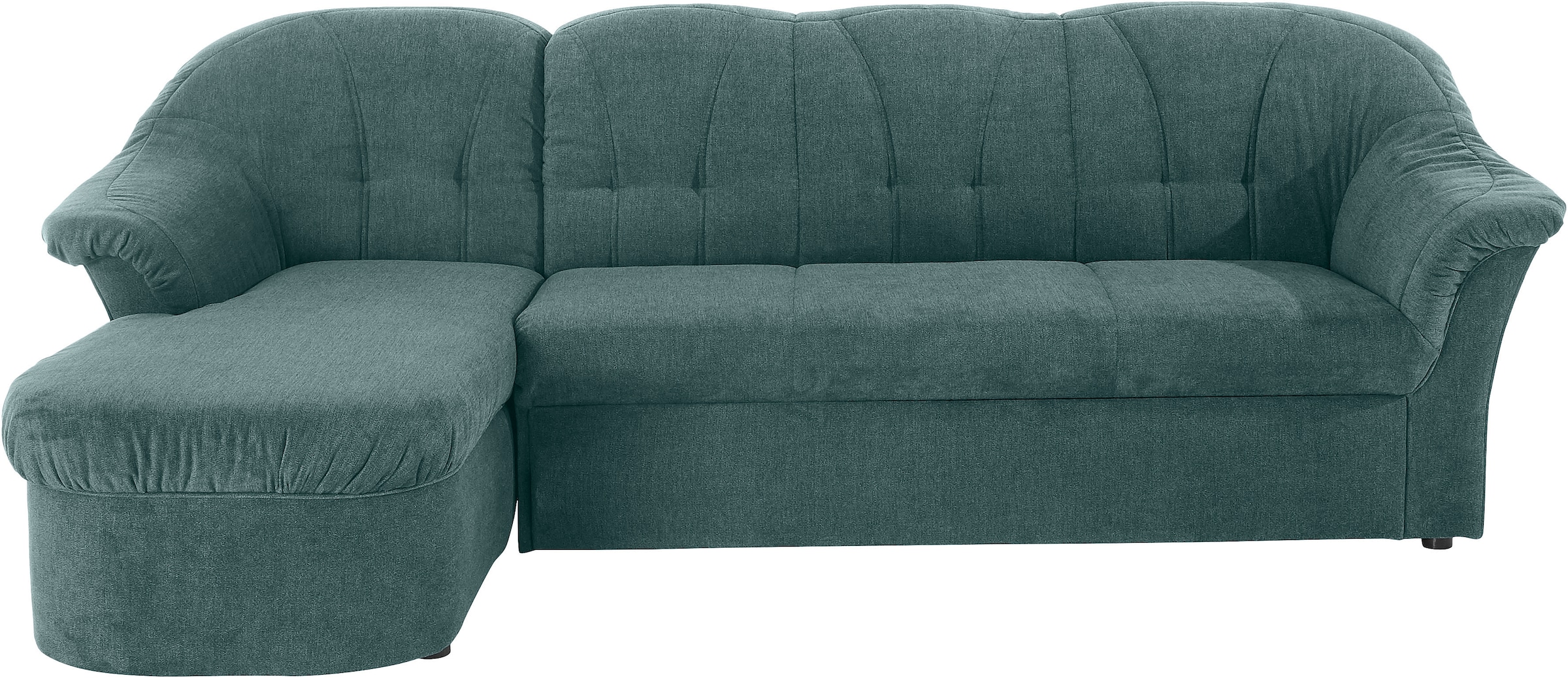 DOMO collection Ecksofa »Pegnitz, elegante Rückensteppung, komfortabel, L-Form«, wahlweise mit Bettfunktion