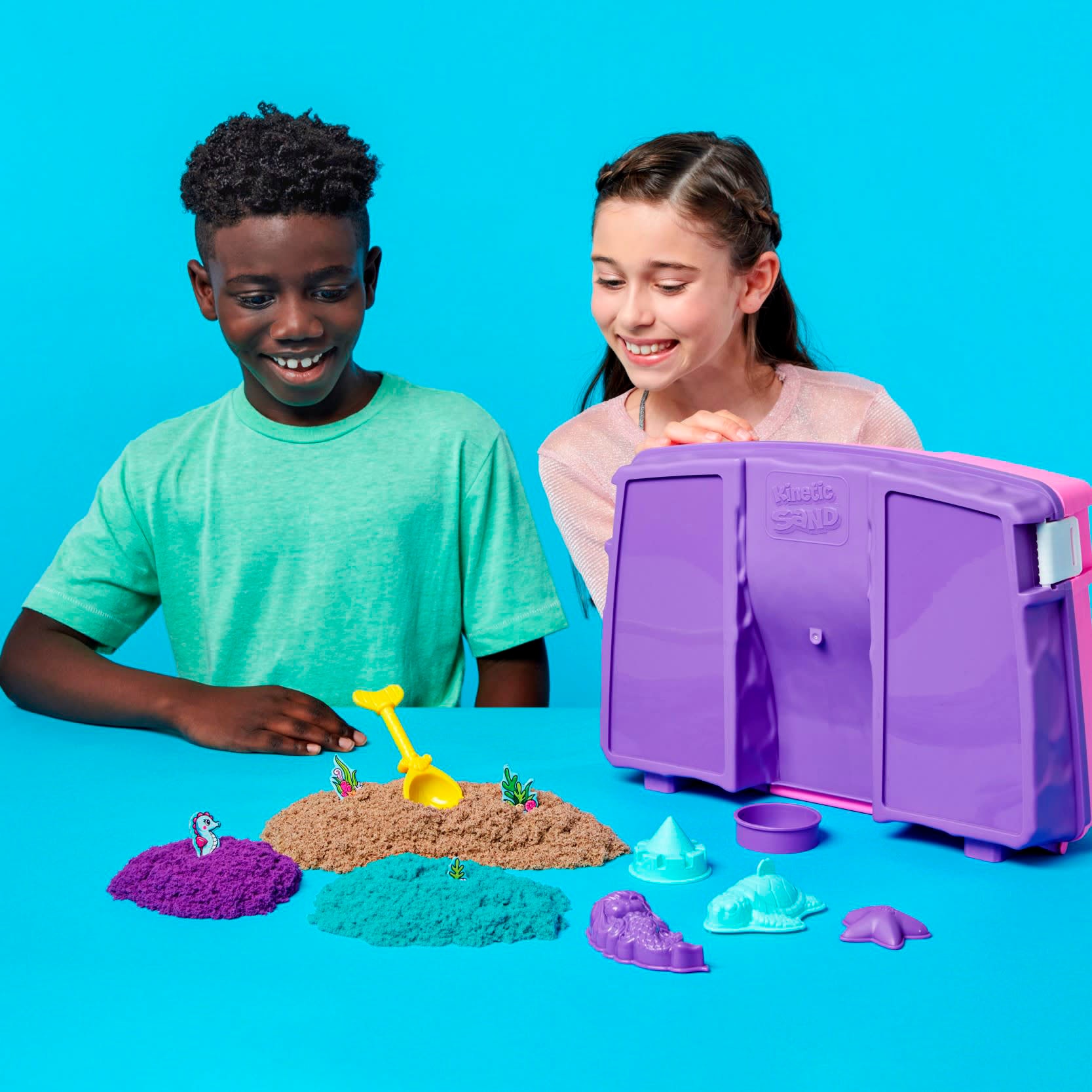 Spin Master Kreativset »Kinetic Sand - Mermaid Folding Sand Box 934 g«