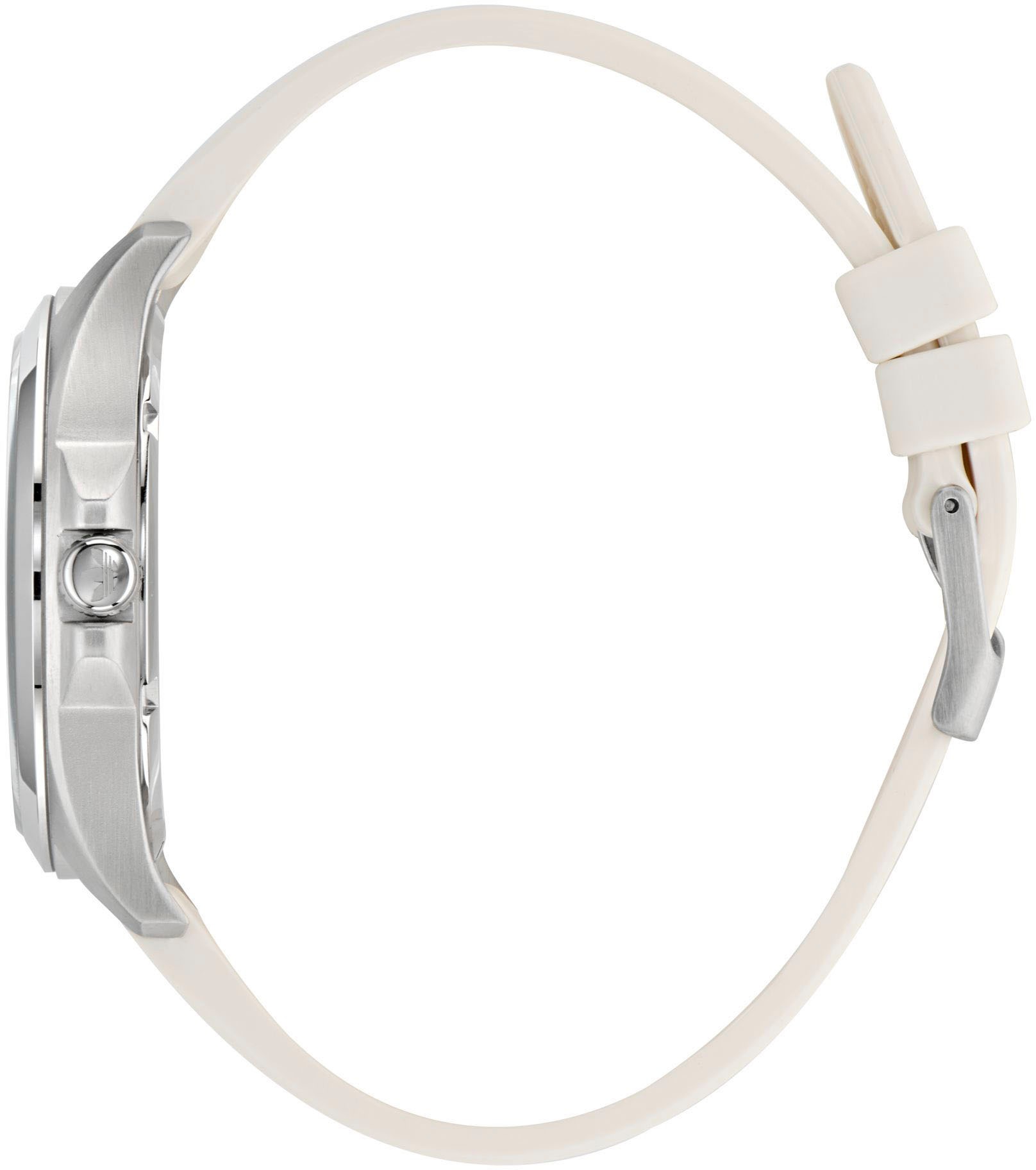 adidas Originals Quarzuhr »ORIGINALS ICONIC ONE«, Armbanduhr,Herrenuhr,Damenuhr,Silikonarmband,wasserabweisend bis 5 bar