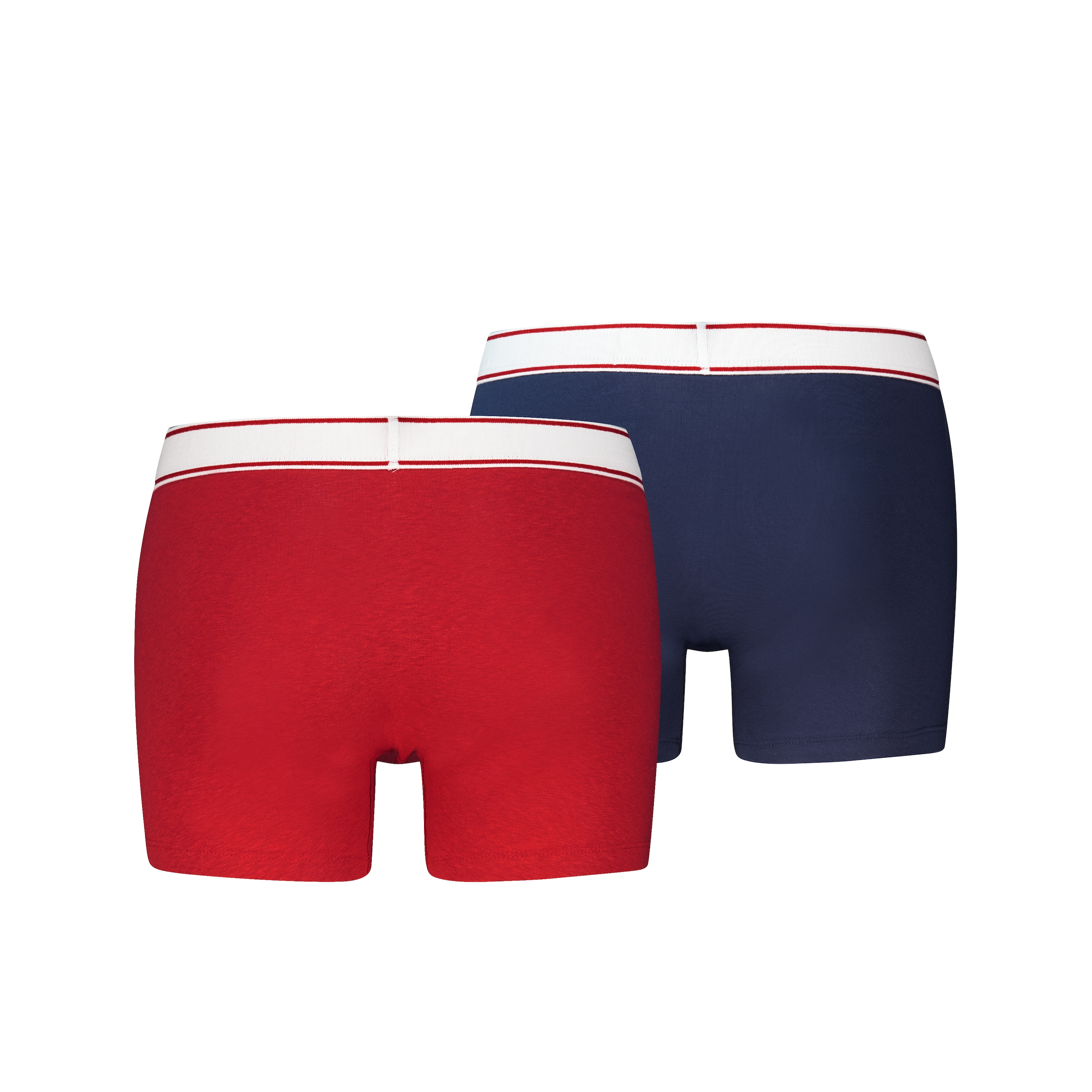 Levi's® Boxershorts »LEVIS MEN VNTG HTR BOXER BRIEF 2P« 2er Pack,  ohne Eingriff, uni, meliert, Logo-Bund, elastisch