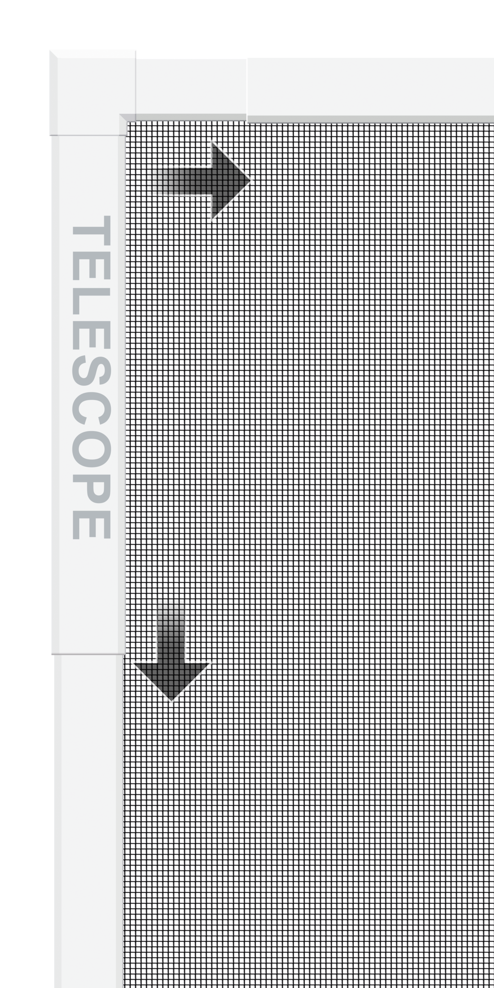 SCHELLENBERG Insektenschutz-Fensterrahmen »Telescope, ausziehbarer Insektenschutz-Rahmen«, für Fenster bis max. 100 x 120 cm und 140 x 150 cm, anthrazit und weiß