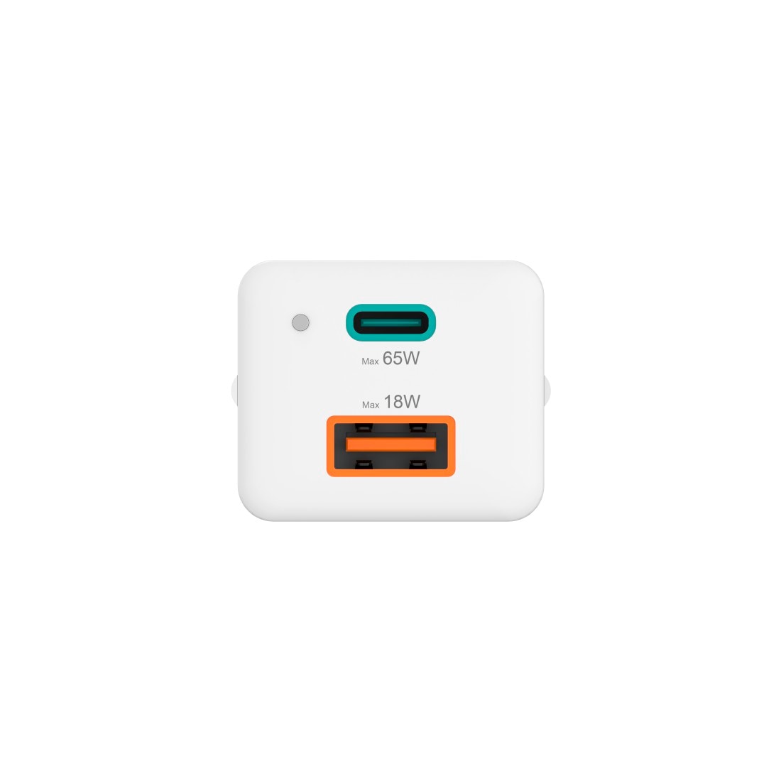 Hama Schnelllade-Gerät »Schnellladegerät, GaN, 1x USB C PD, 1x USB A QC, Mini Ladegerät, 65 W«