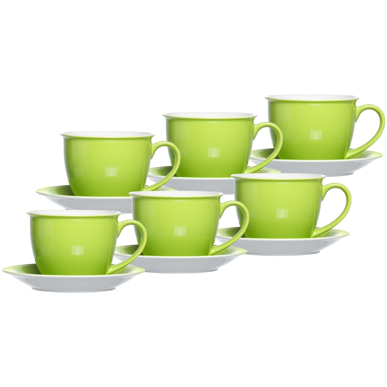 Ritzenhoff & Breker Tasse »Milchkaffee Tassen mit Untertassen Doppio 350 ml günstig online kaufen