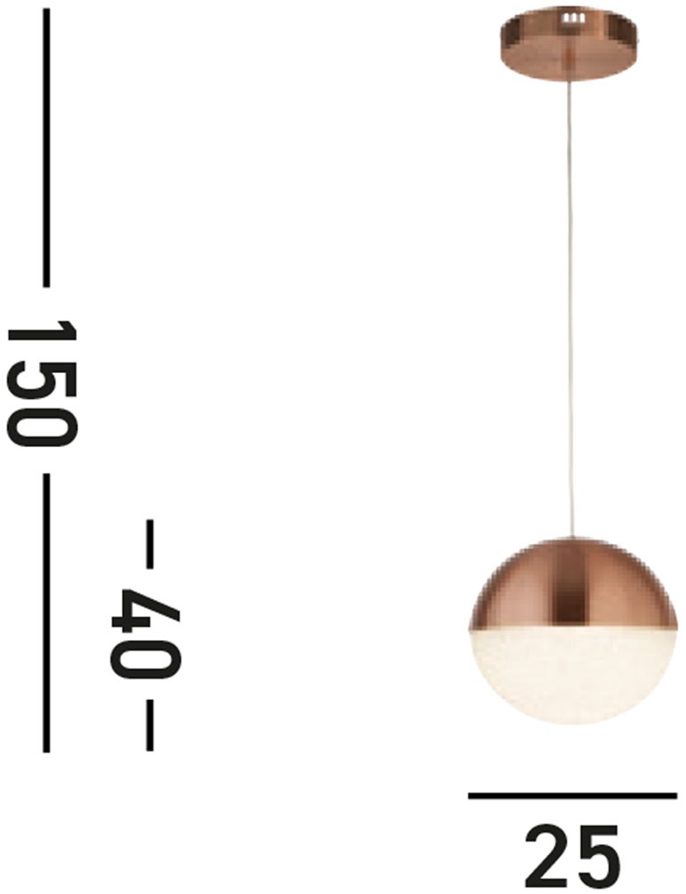 Searchlight Hängeleuchte »Marbles LED Pendant« LED-Modul 1 Stk. Neutralweiß