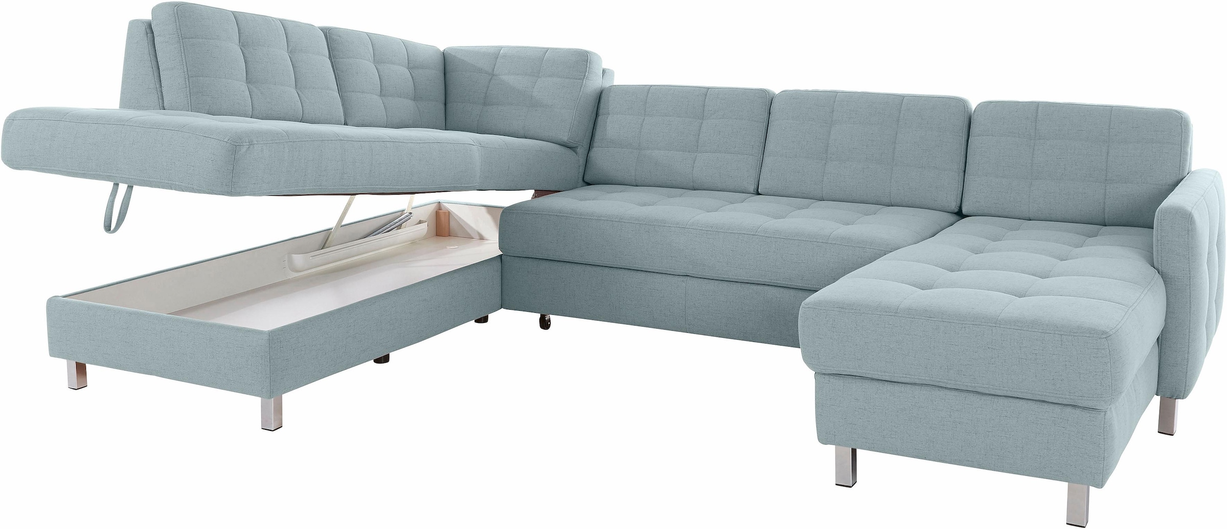sit&more Wohnlandschaft »Picasso U-Form«, wahlweise mit Bettfunktion und Bettkasten
