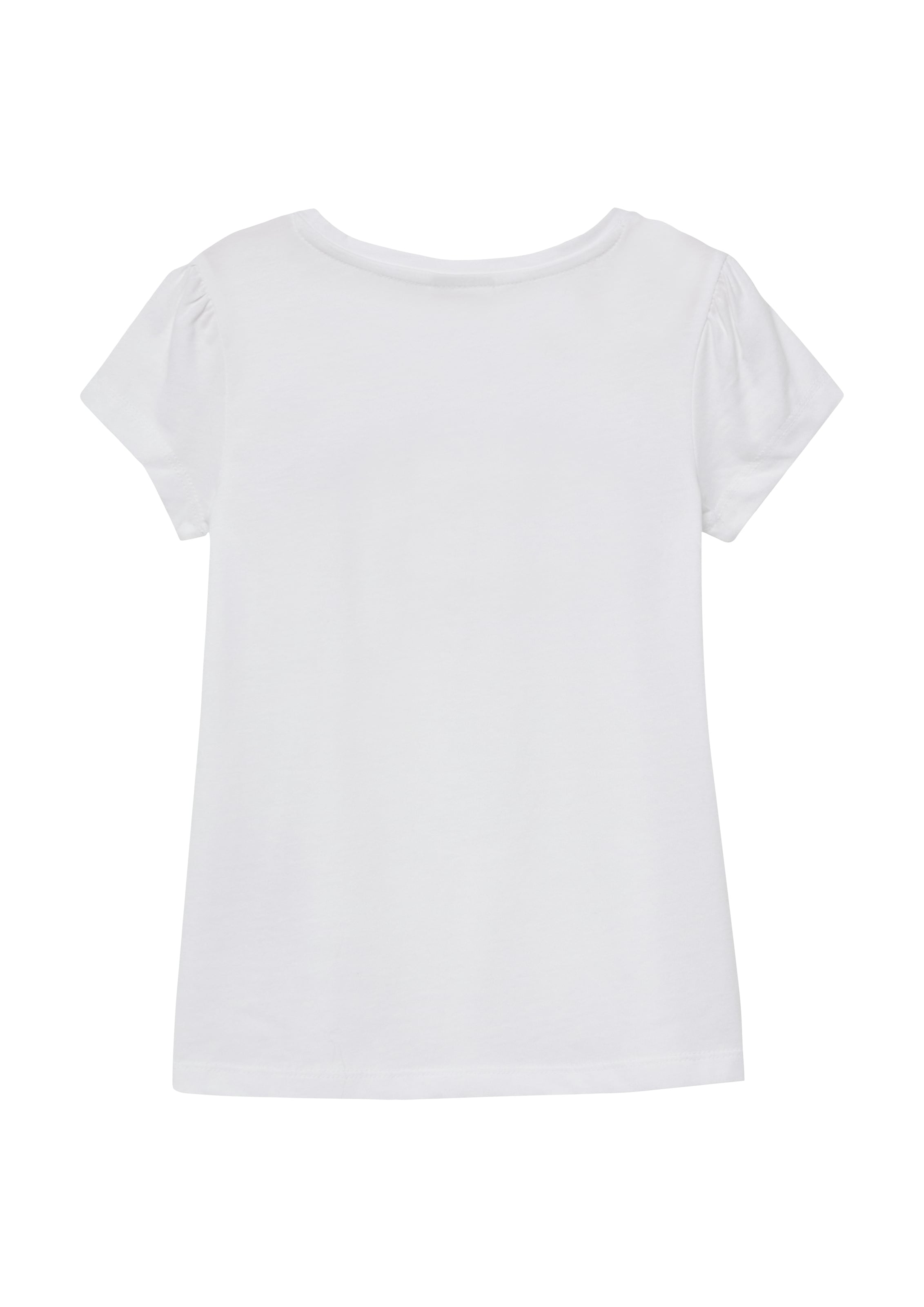 s.Oliver Junior Kurzarmshirt mit Pailletten-Print und Stickerei, für Girls