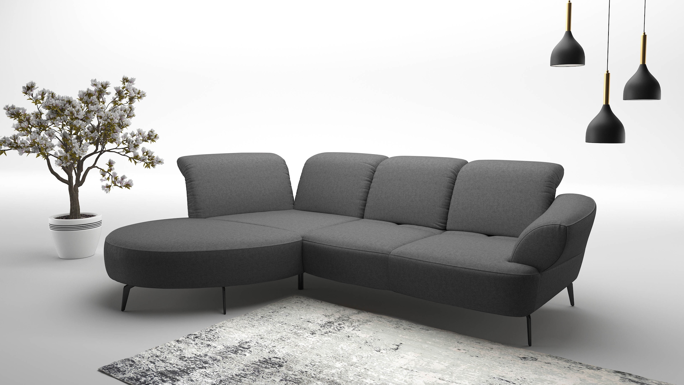 sit&more Ecksofa »Dance, L-Form, inkl. Sitztiefenverstellung« inkl. Click&S günstig online kaufen