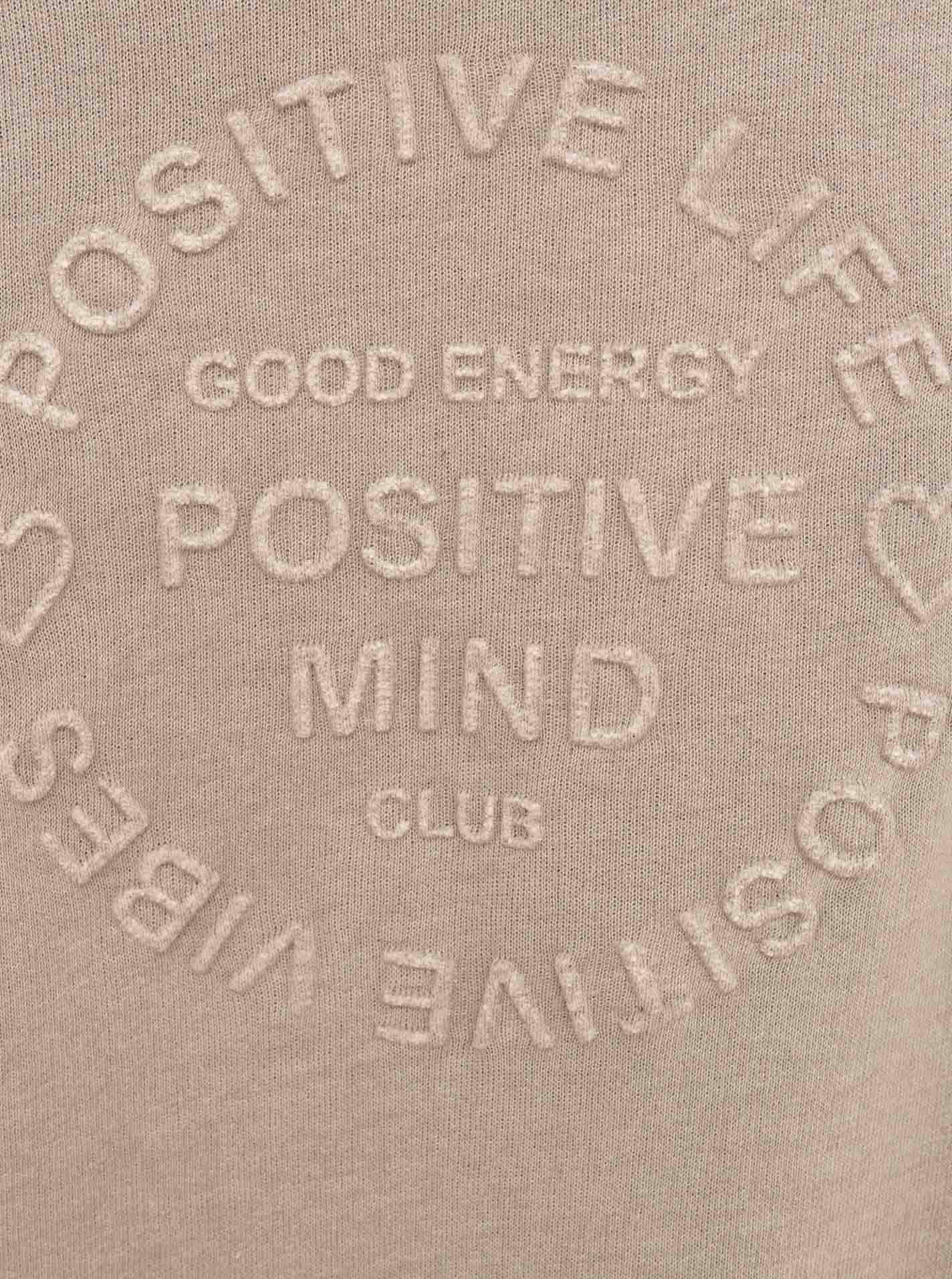 Zwillingsherz Jerseymantel »"Positive Mind"«, mit hohem Baumwollanteil