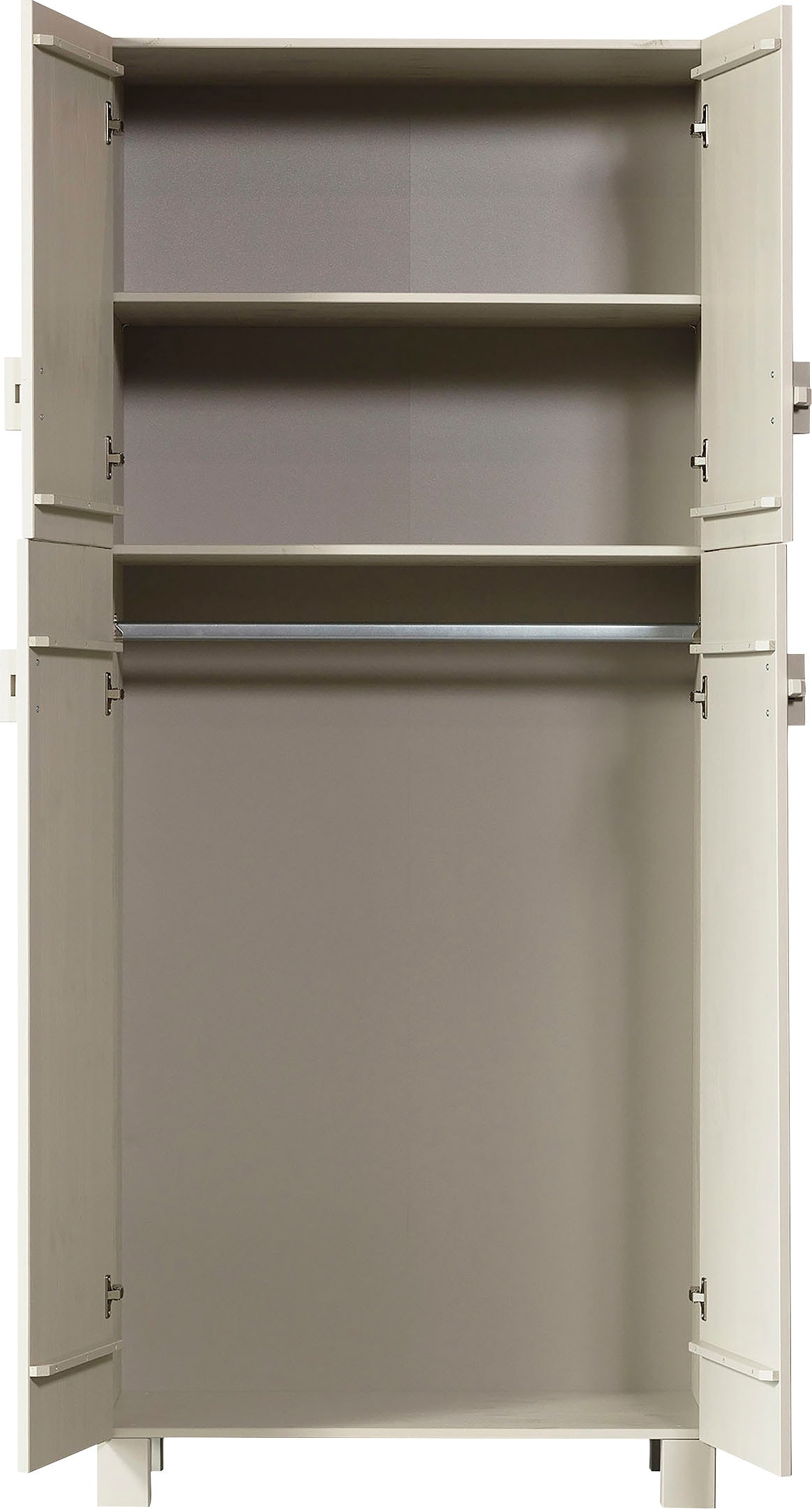 WOOOD Kleiderschrank »Mees«, mit großzügigem Stauraum, Breite 90 cm