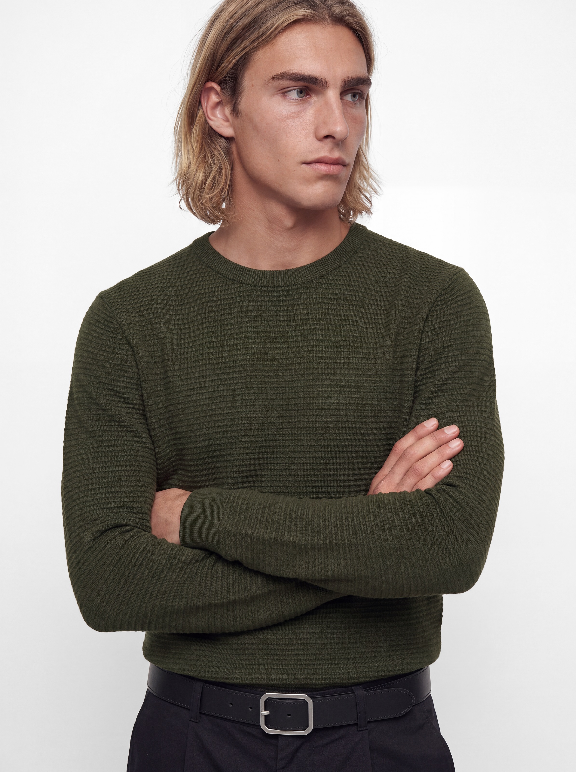 Jack & Jones Rundhalspullover »JJEBRODY KNIT CREW NECK« Baumwolle