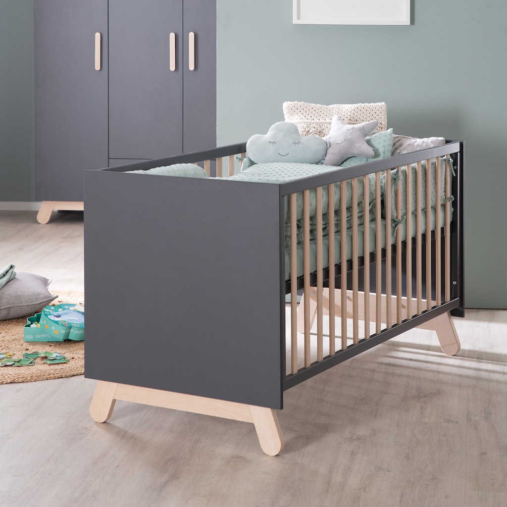 roba® Babyzimmer-Komplettset, (Set, 3 St., Kinderbett, Kleiderschrank, Wickelkommode)