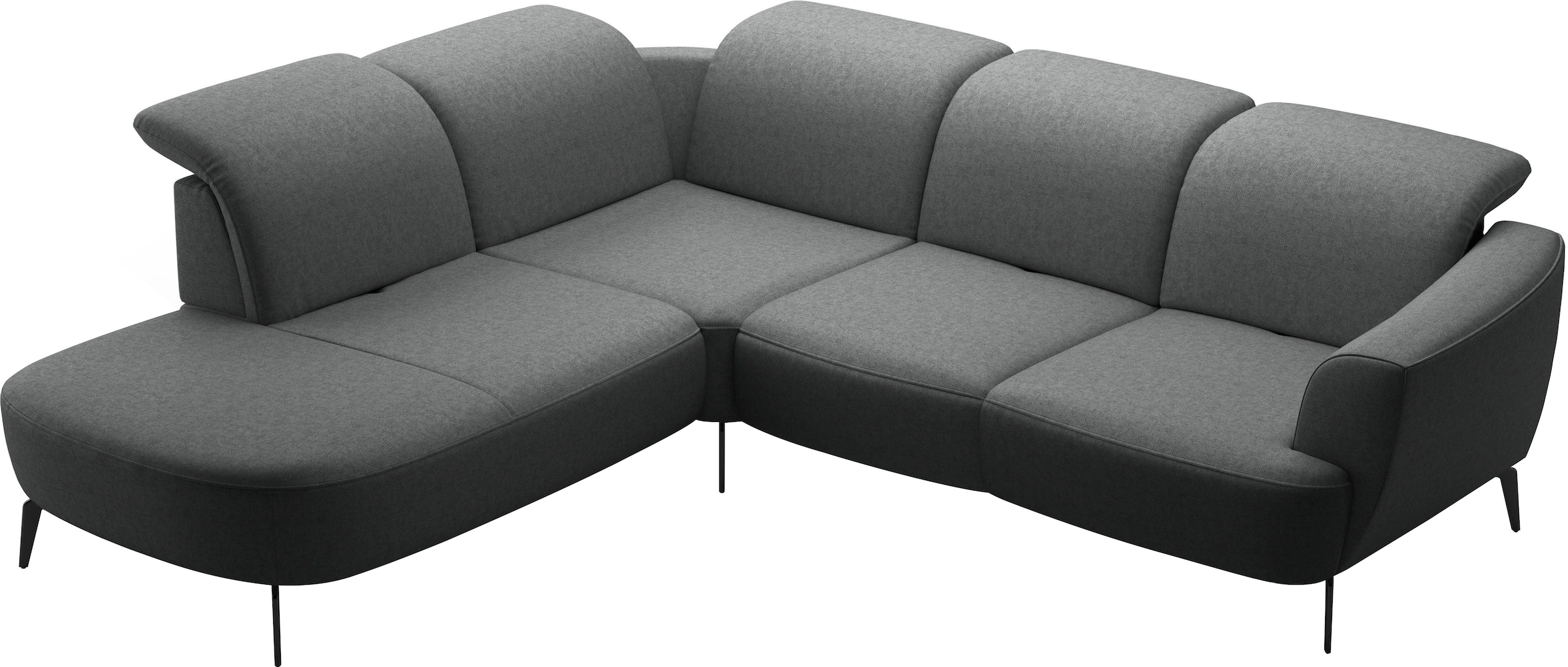 sit&more Ecksofa »Zoe«, ink.Sitztiefenverstellung, wahlweise mit Kopfteilverstellung