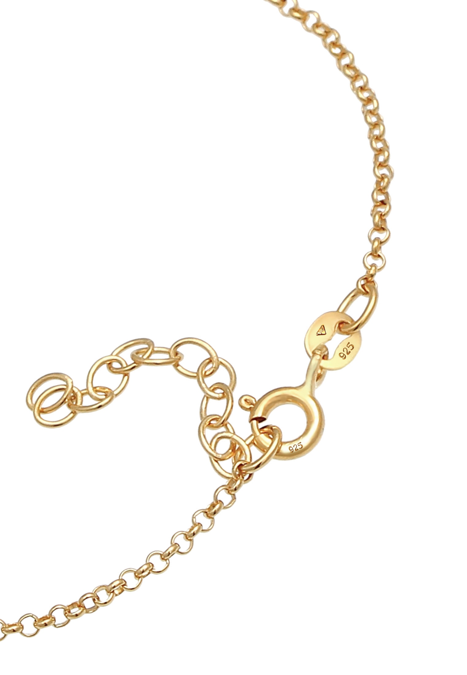 Nenalina Armband »Hufeisen Kleeblatt Glück Emaille 925 Silber«