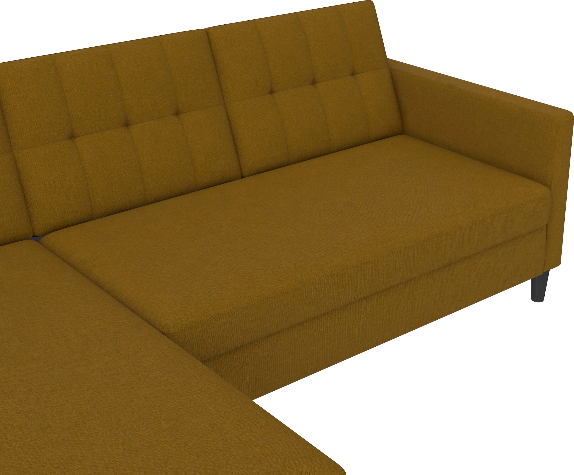 Dorel Home Ecksofa »Hartford II«, mit Bettfunktion und Stauraum, Recamiere beidseitig montierbar