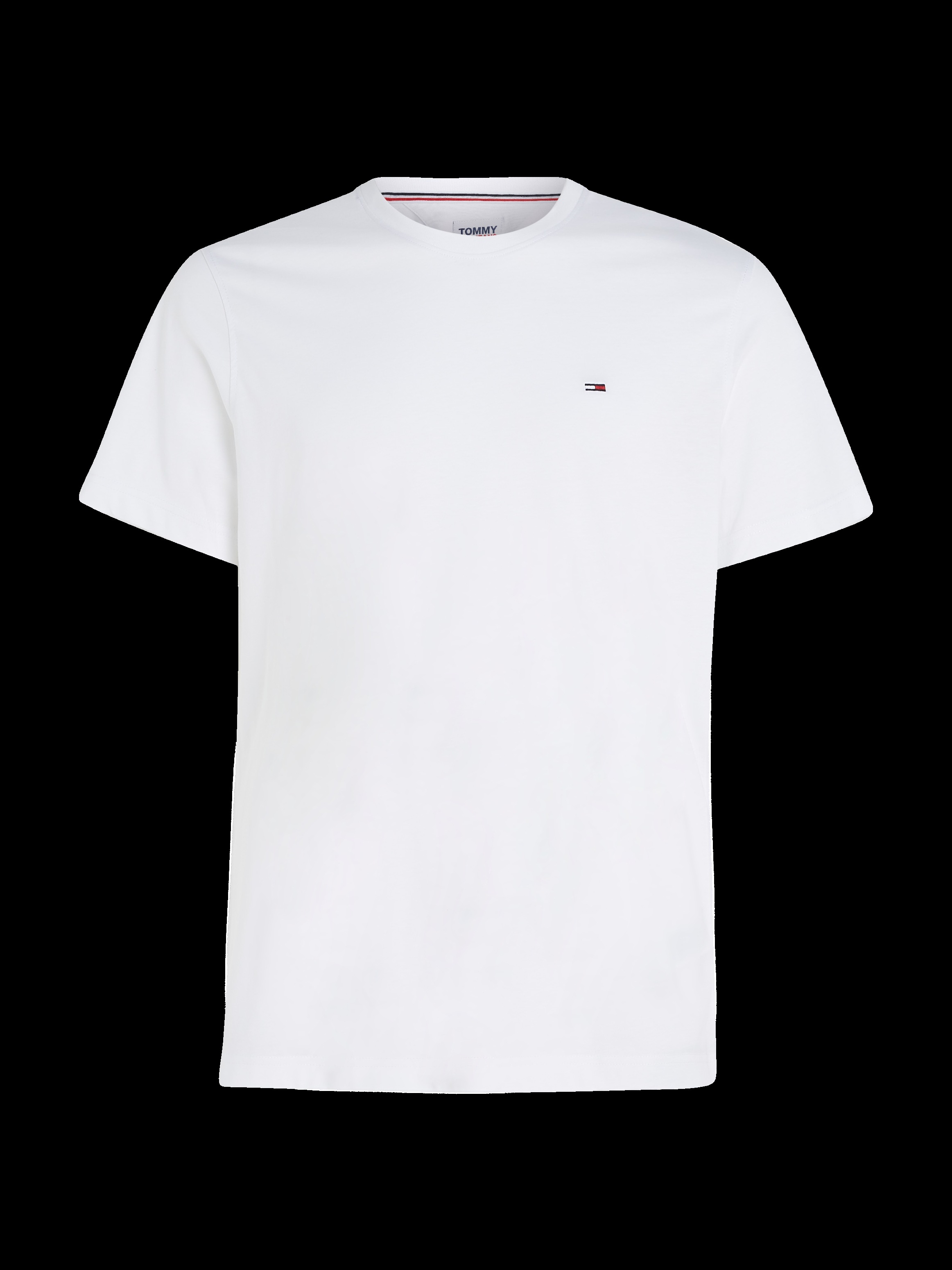 Tommy Jeans T-Shirt »TJM ESSENTIAL SOLID TEE«, Regular Fit mit Rundhalsausschnitt und dezenter Logo-Flag