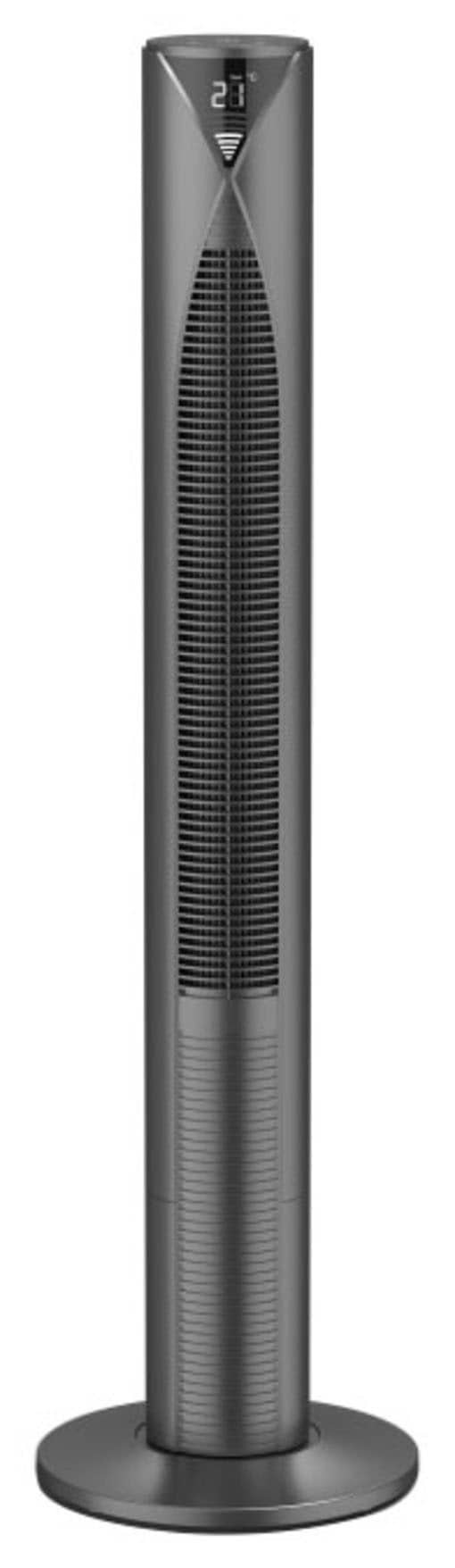 Hama Standventilator »Smarter Standventilator mit Fernbedienung 117cm, Turm, Displayanzeige«, 18,6 cm Durchmesser, 3 Geschwindigkeitsstufen, Timer, energiesparend mit Standby Modus