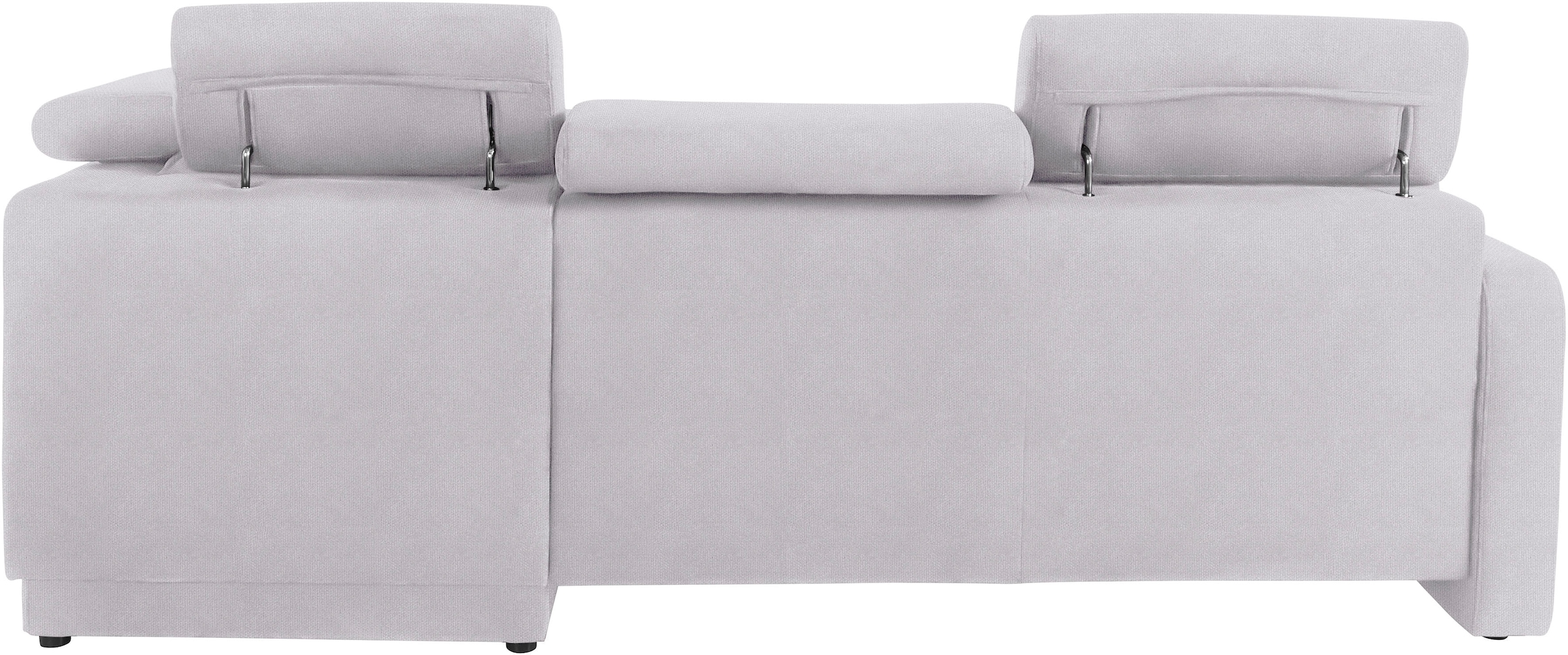 sit&more Ecksofa »Bologna L-Form«, Kopfteilverstellung, wahlweise mit Bettfunktion und Schubkasten