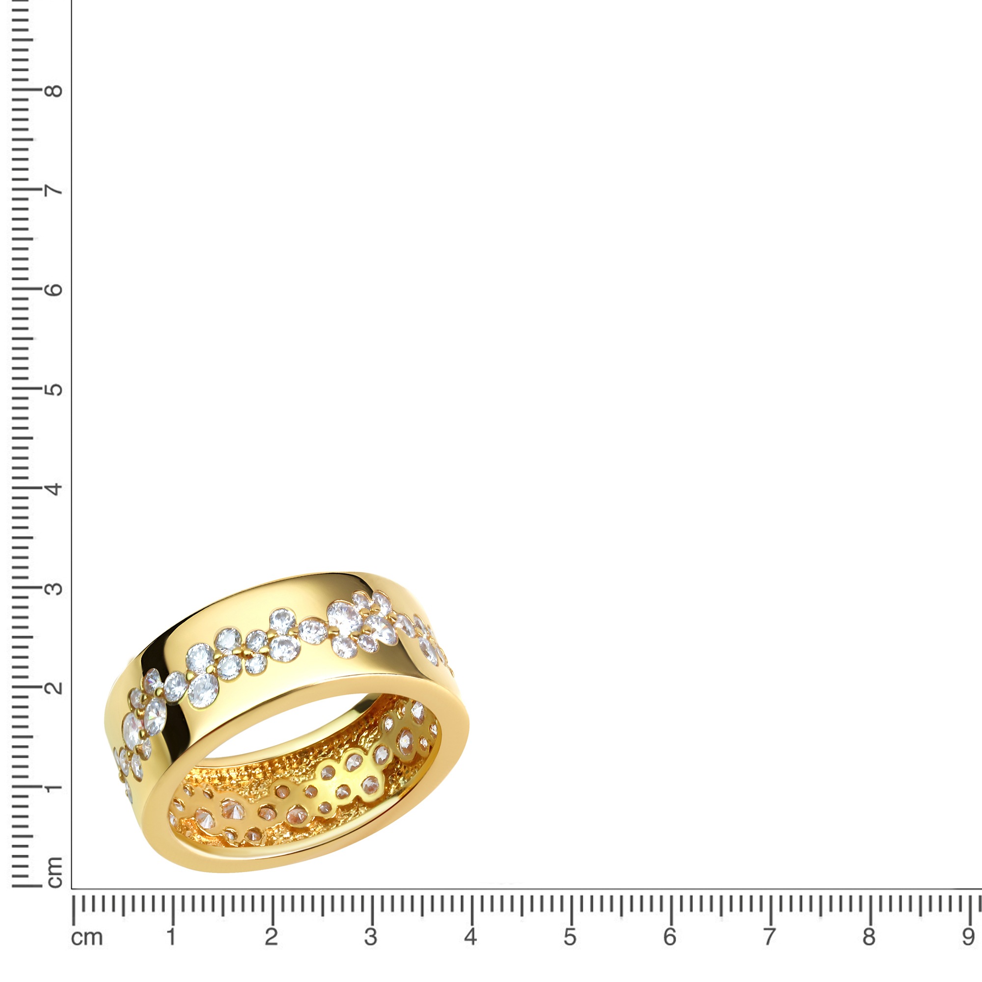 Vivance Fingerring »925/- Sterling Silber vergoldet Zirkonia«