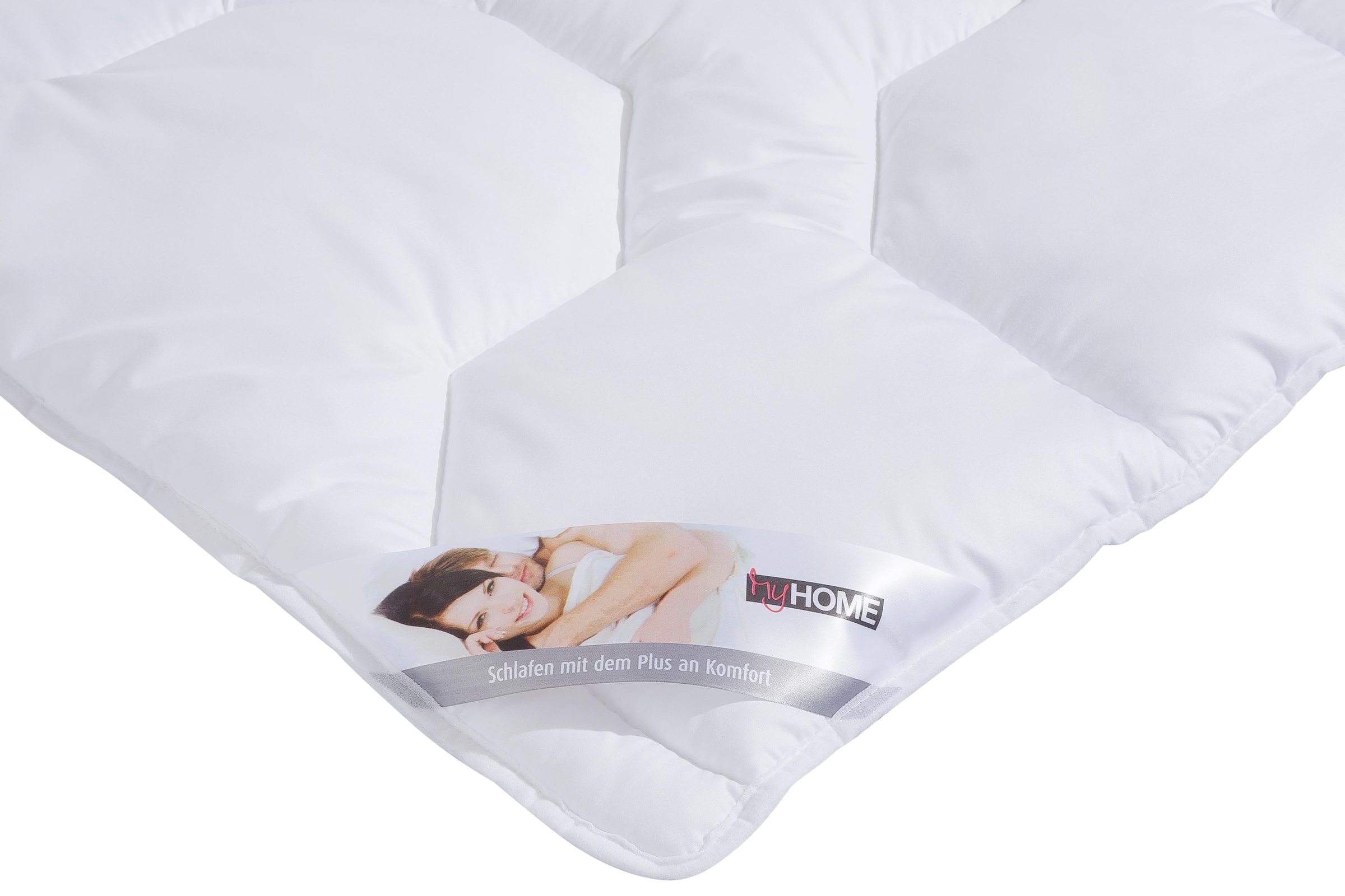 my home Microfaserbettdecke »Rike, Bettdecke 135x200 cm, 155x220 cm«, normal, Füllung Polyester, Bezug Polyester, (1 St.), Bettdecken, Sommer, Winter, 4 Jahreszeiten, Decke kochfest bis 95°C