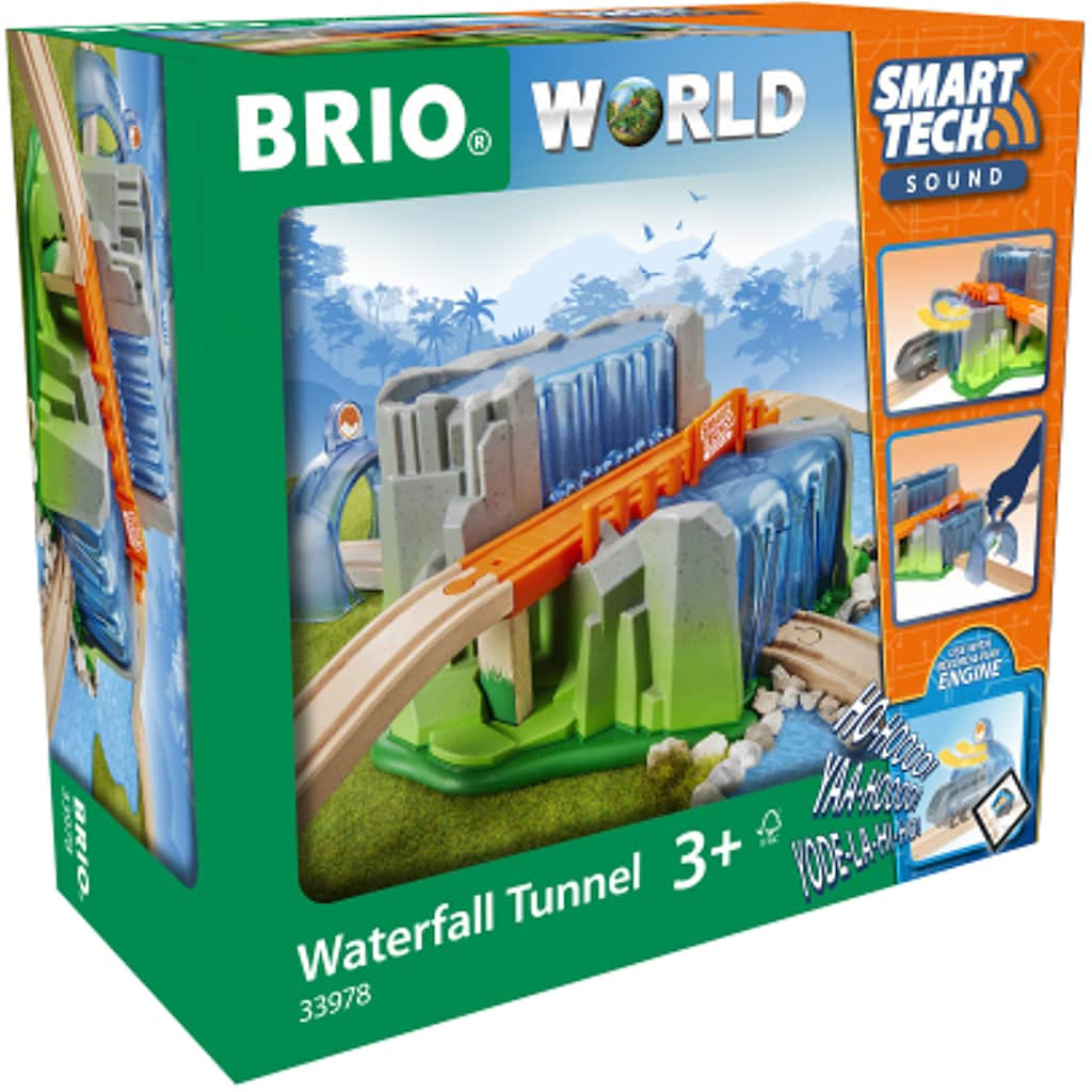 BRIO® Spielzeugeisenbahn-Tunnel »BRIO® WORLD, Smart Tech Sound Wasserfall-Tunnel«