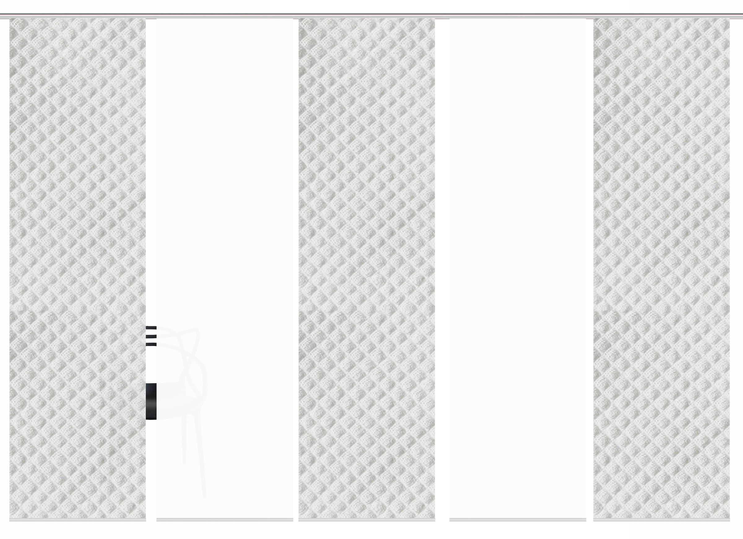 HOME WOHNIDEEN Schiebegardine »MARPENT 5er SET«, (5 St.), Schiebevorhang Digidruck 5er Set MARPENT