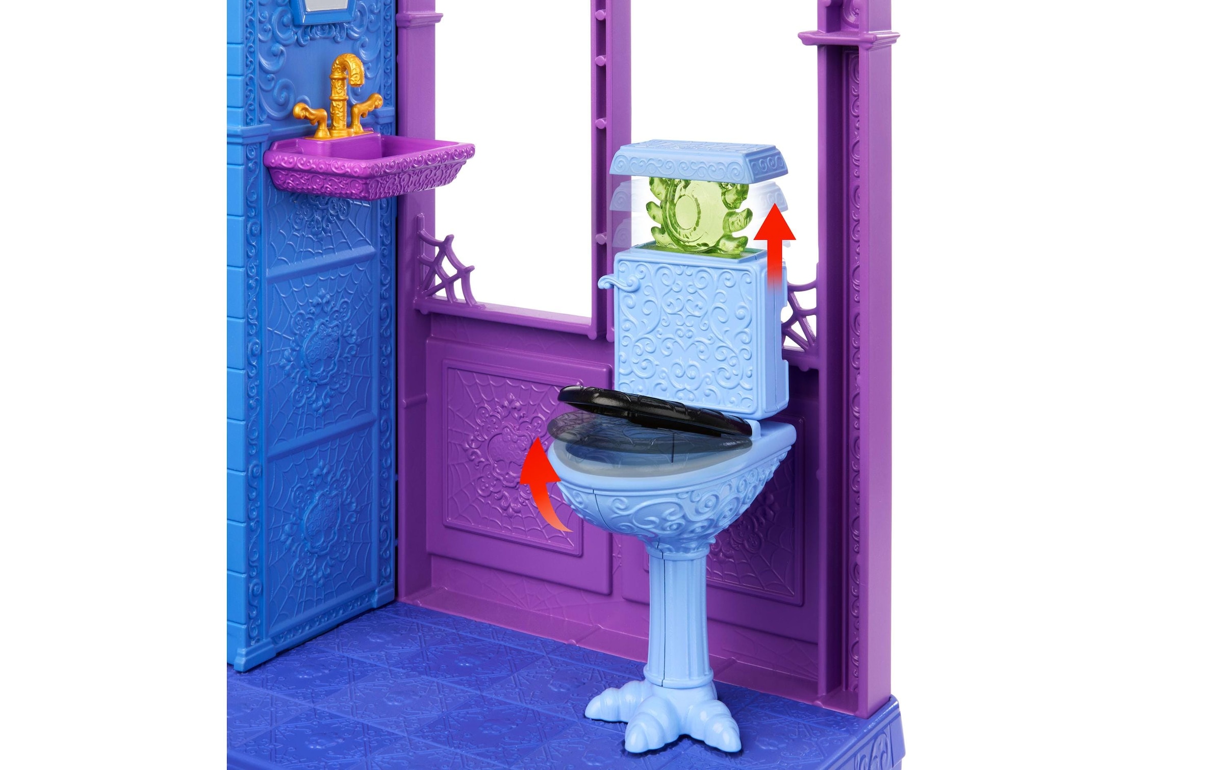 MonsterHigh™ Puppenhaus »Buh-tique Hotel Puppenhaus« mit 5 Spielbereichen und gruseligen Überraschungen