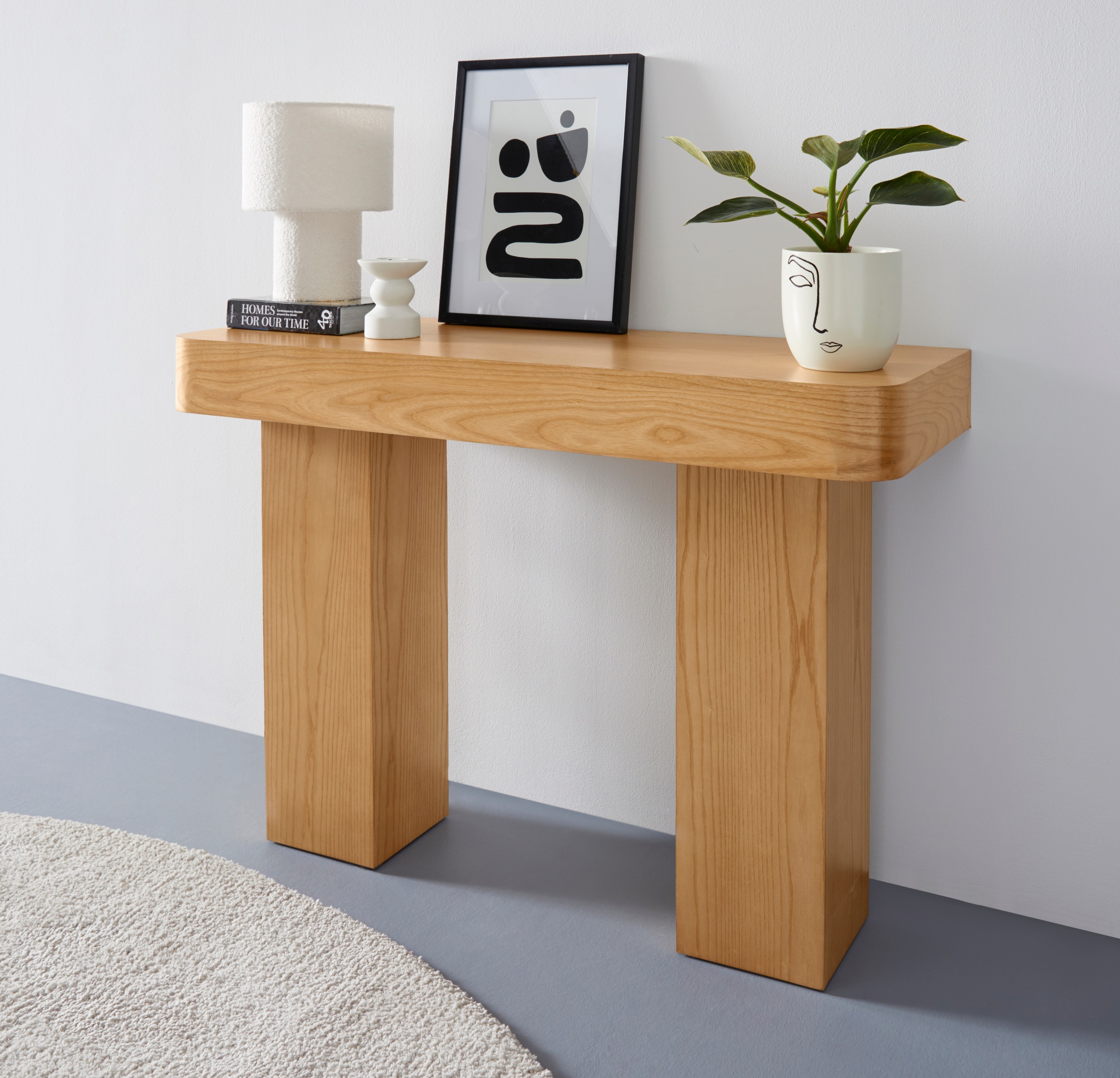 LeGer Home by Lena Gercke Konsolentisch »Selmia«, massiv, in heller Holzopt günstig online kaufen