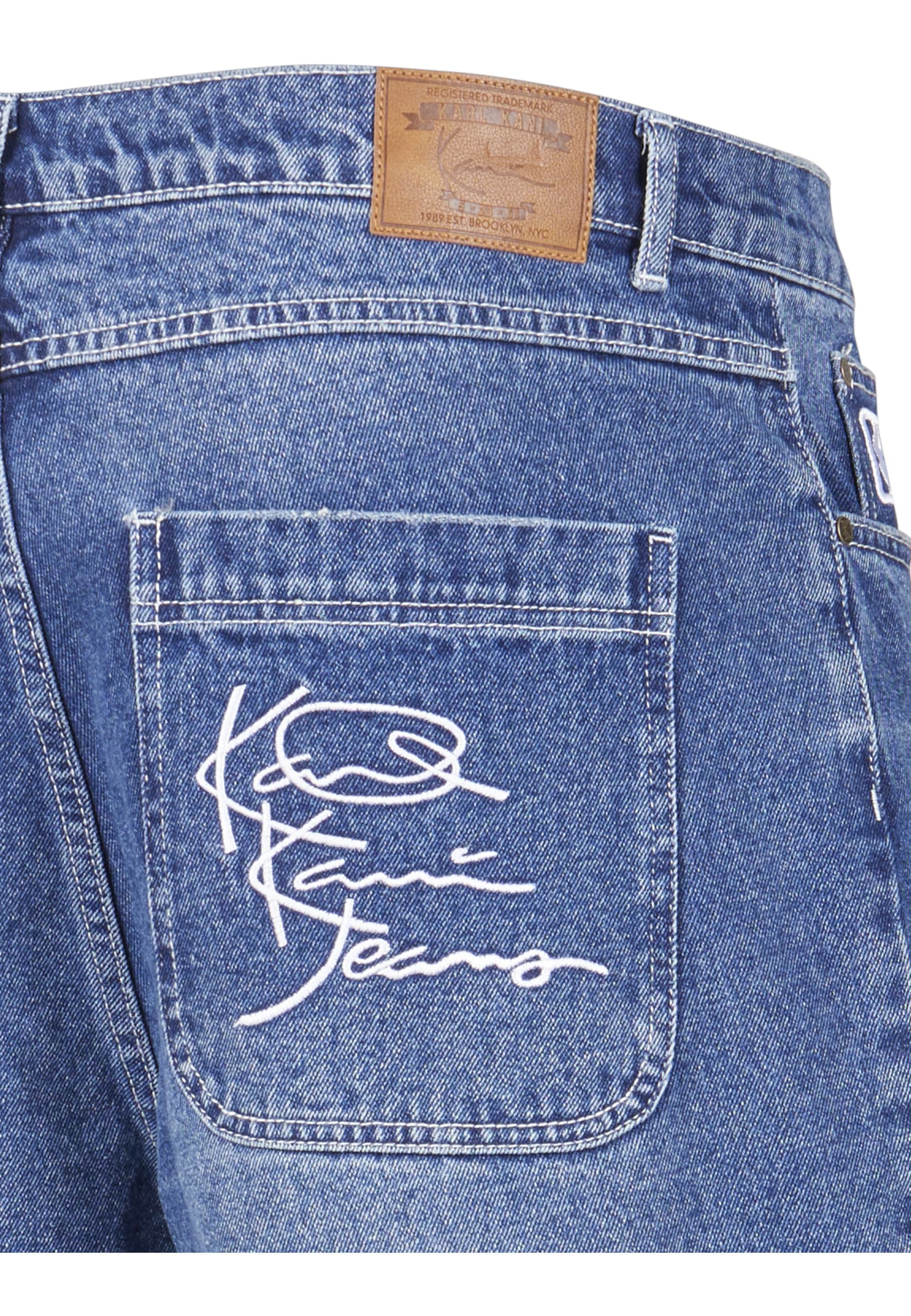 Karl Kani Jeansshorts »Karl Kani Herren Karl Kani OG Old English Denim Shorts« 1 Stk.