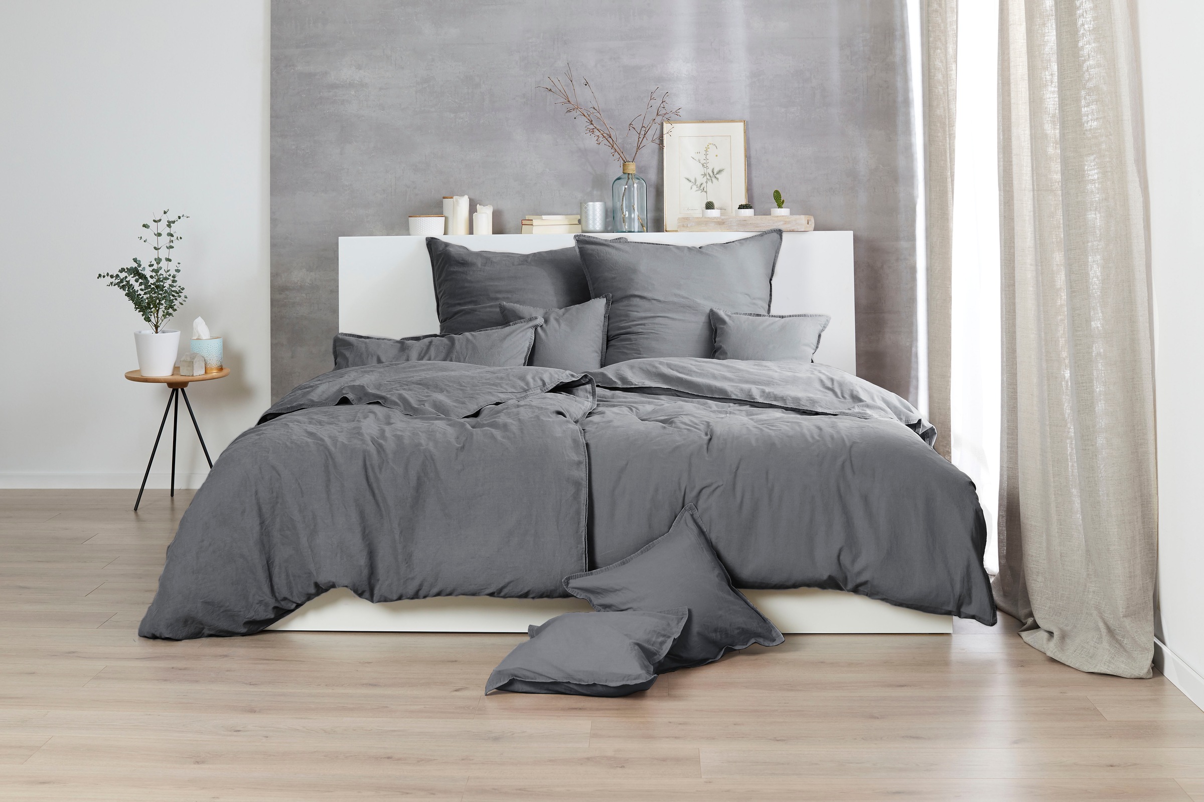 Primera Bettwäsche »Stone-Washed in Gr. 135x200, 155x220 oder 200x200 cm«, günstig online kaufen