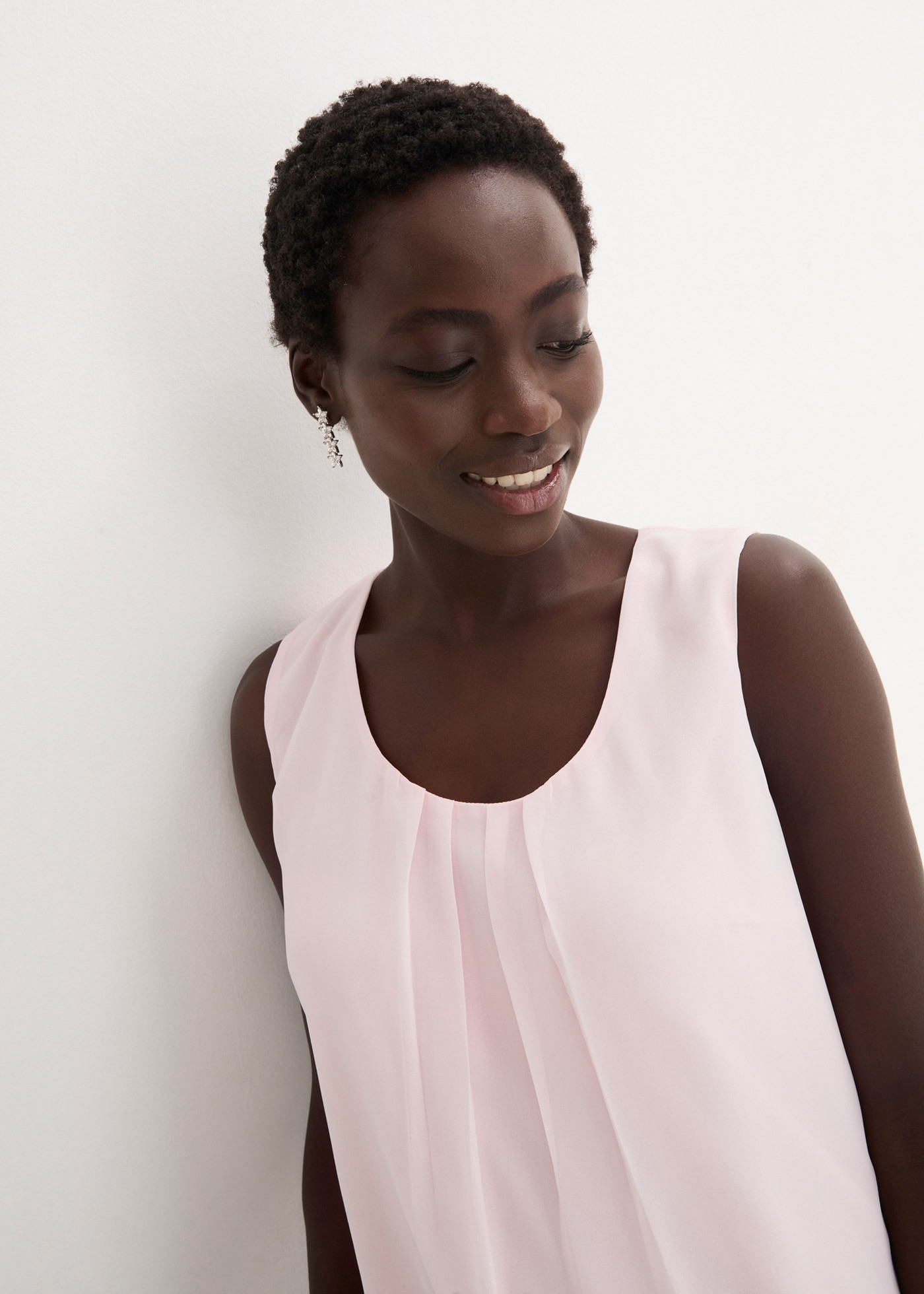 bonprix Blusentop lockerer Schnitt, für Frühjahrsmode und Sommermode, aus Polyester