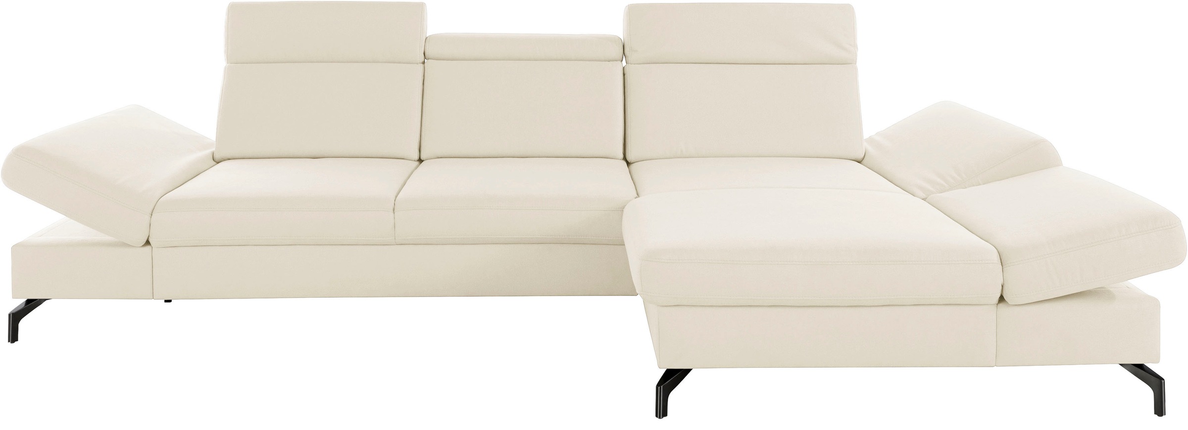 sit&more Ecksofa »Brisbane L-Form«, Fußhöhe 12 cm, inklusive Sitztiefen-, A günstig online kaufen